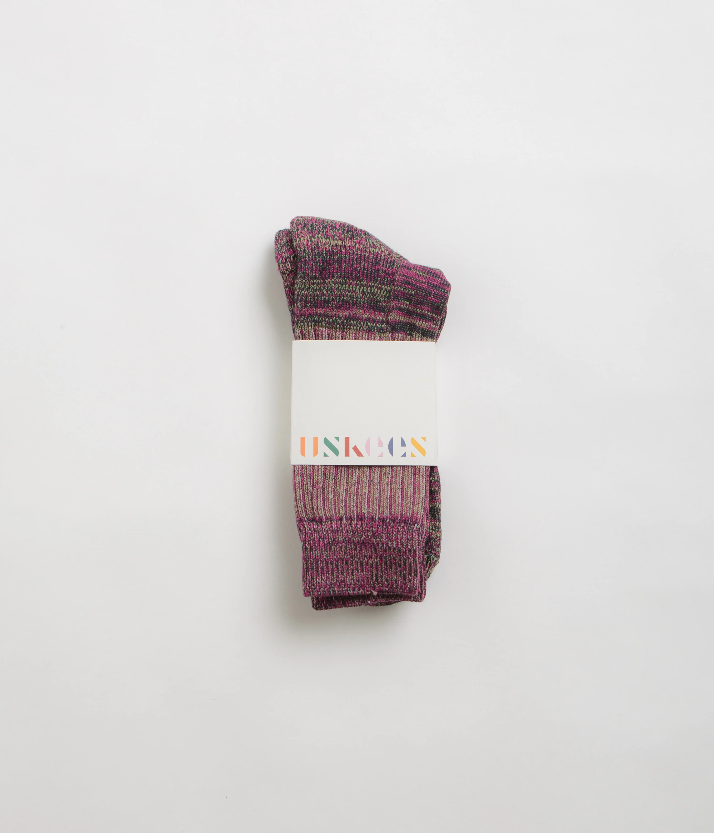 Uskees 4006 Organic Cotton Socks - Violet - Image 2