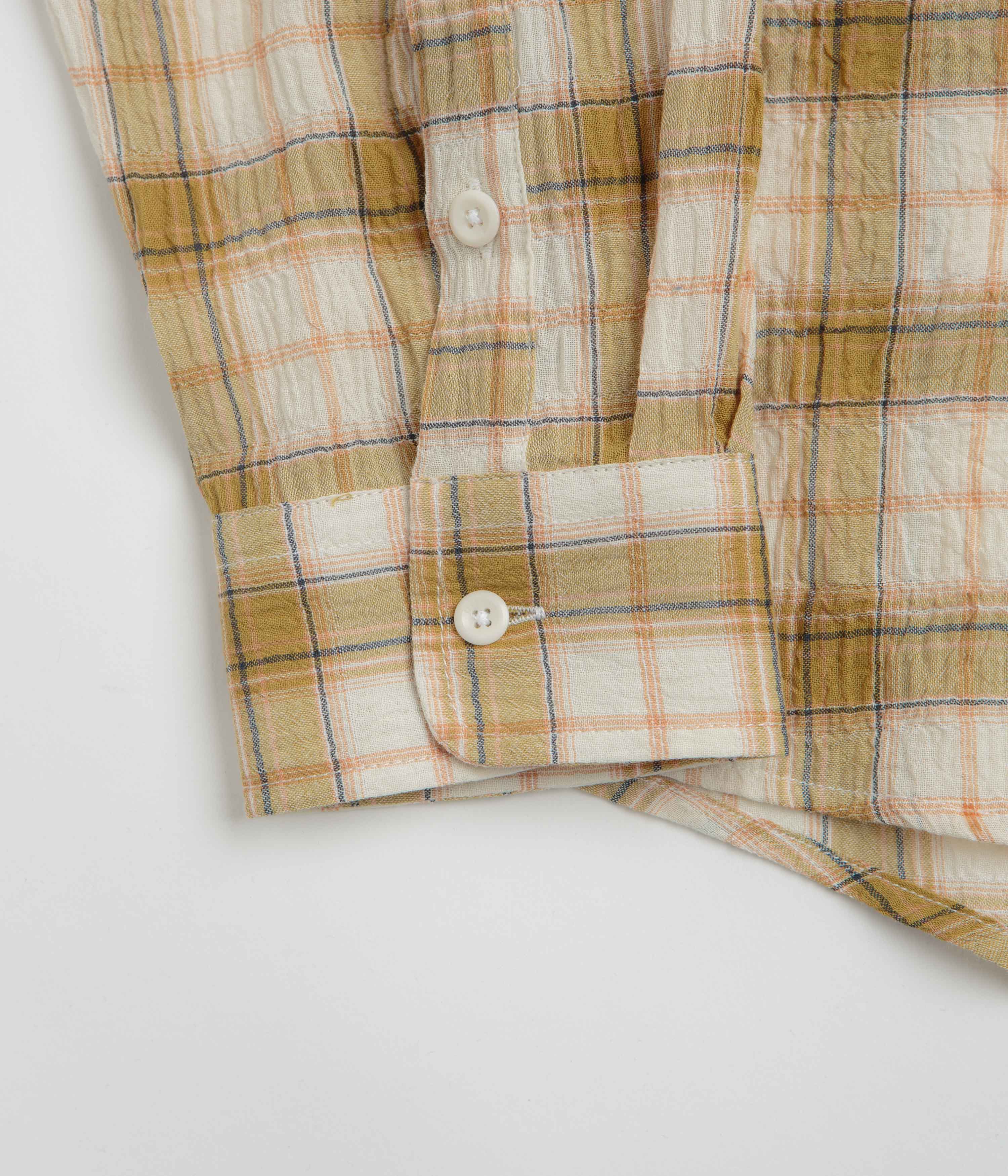 Uskees 6011 Timber Leah Seersucker Shirt - Sand Pebble Plaid - Image 6