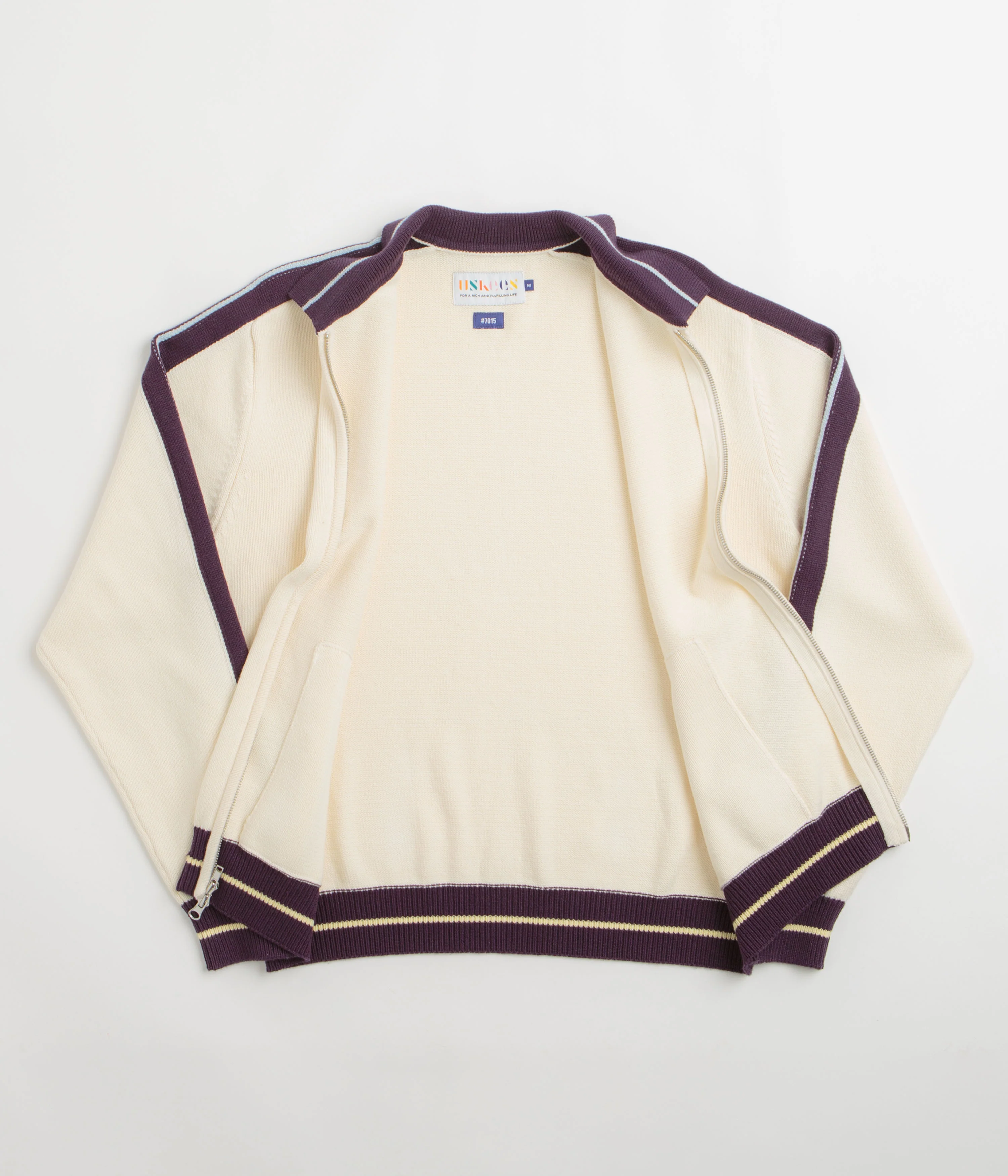 Uskees 7015 Racquet Club Track Jacket - Cream - Image 2