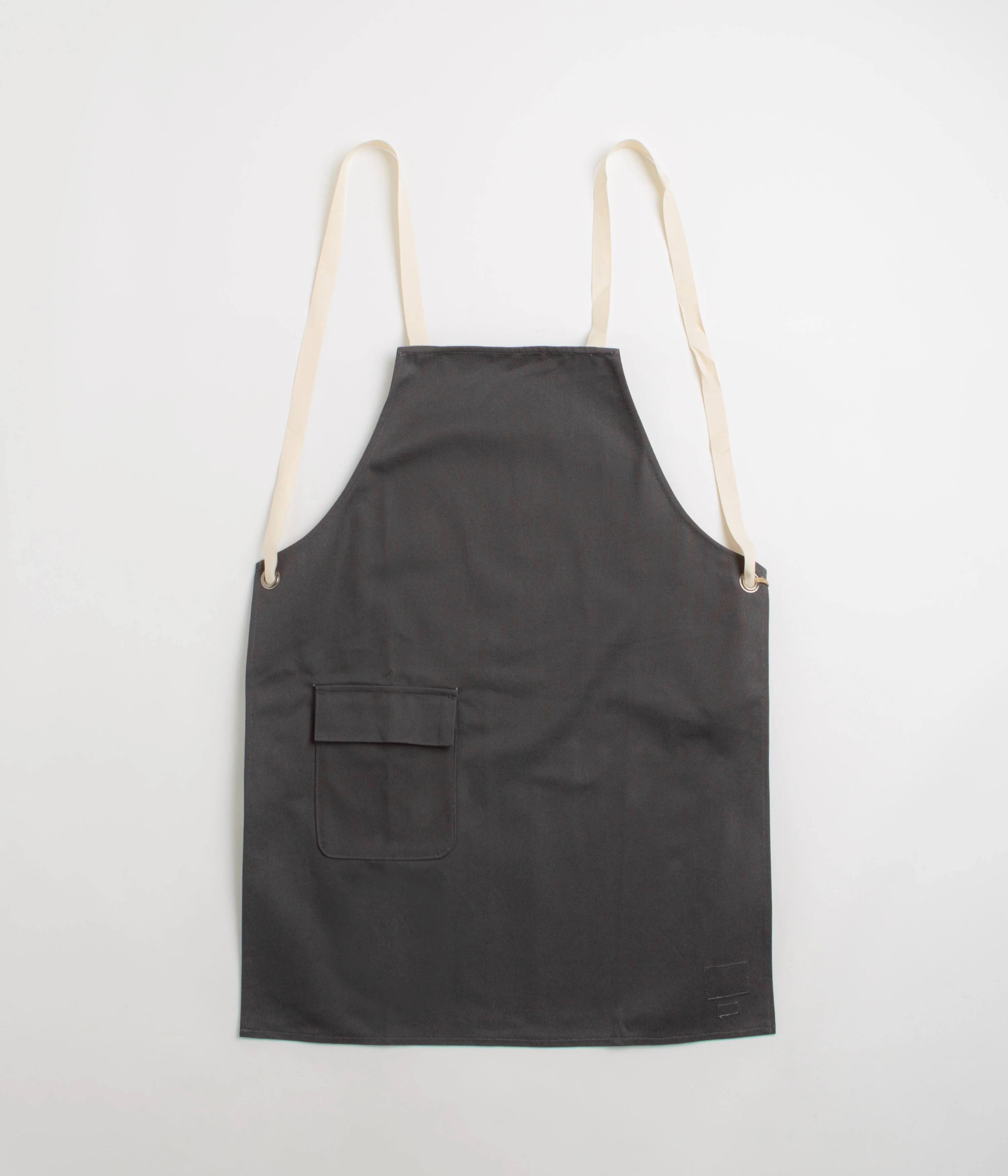 Uskees 9001 Canvas Tie-Back Apron - Charcoal
