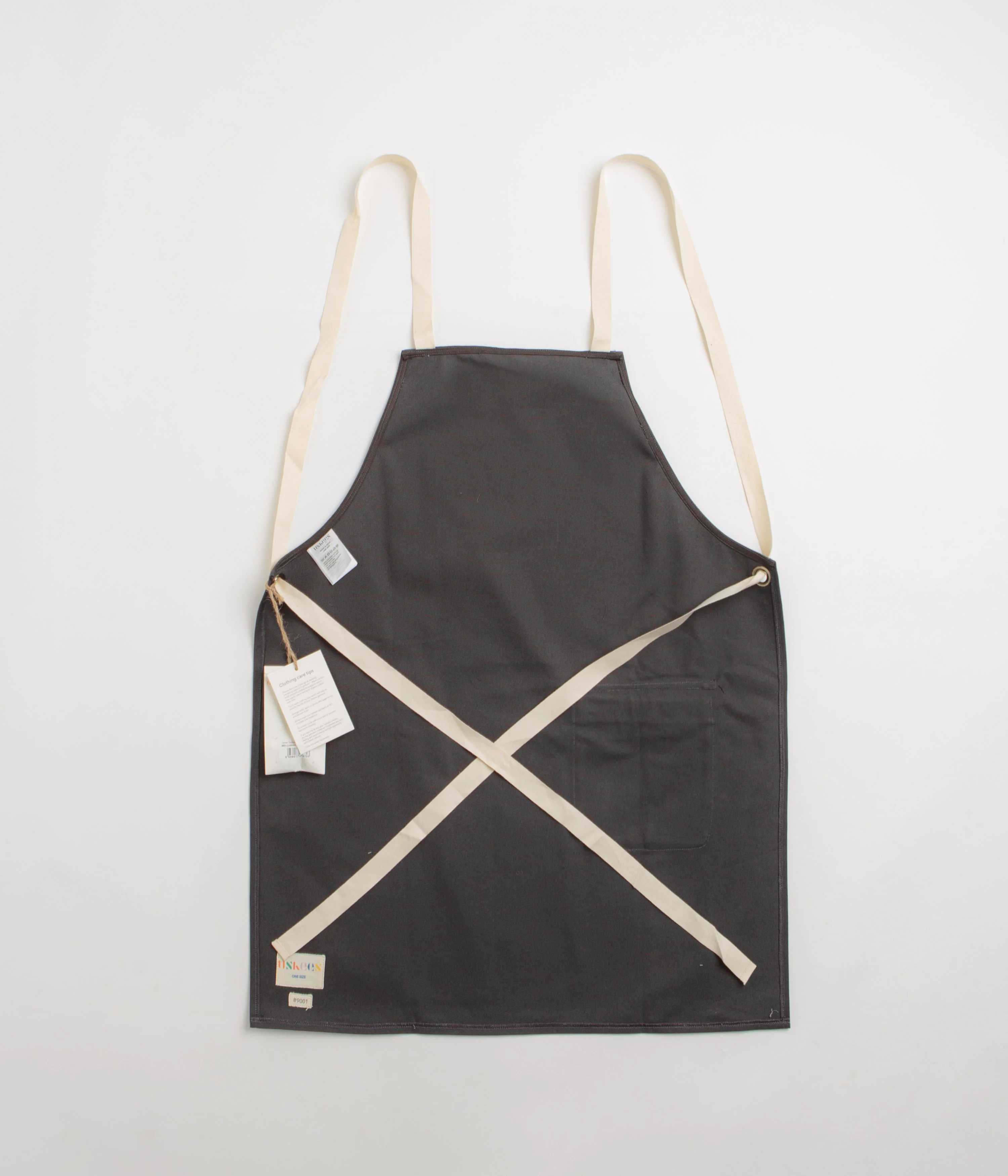 Uskees 9001 Canvas Tie-Back Apron - Charcoal - Image 2