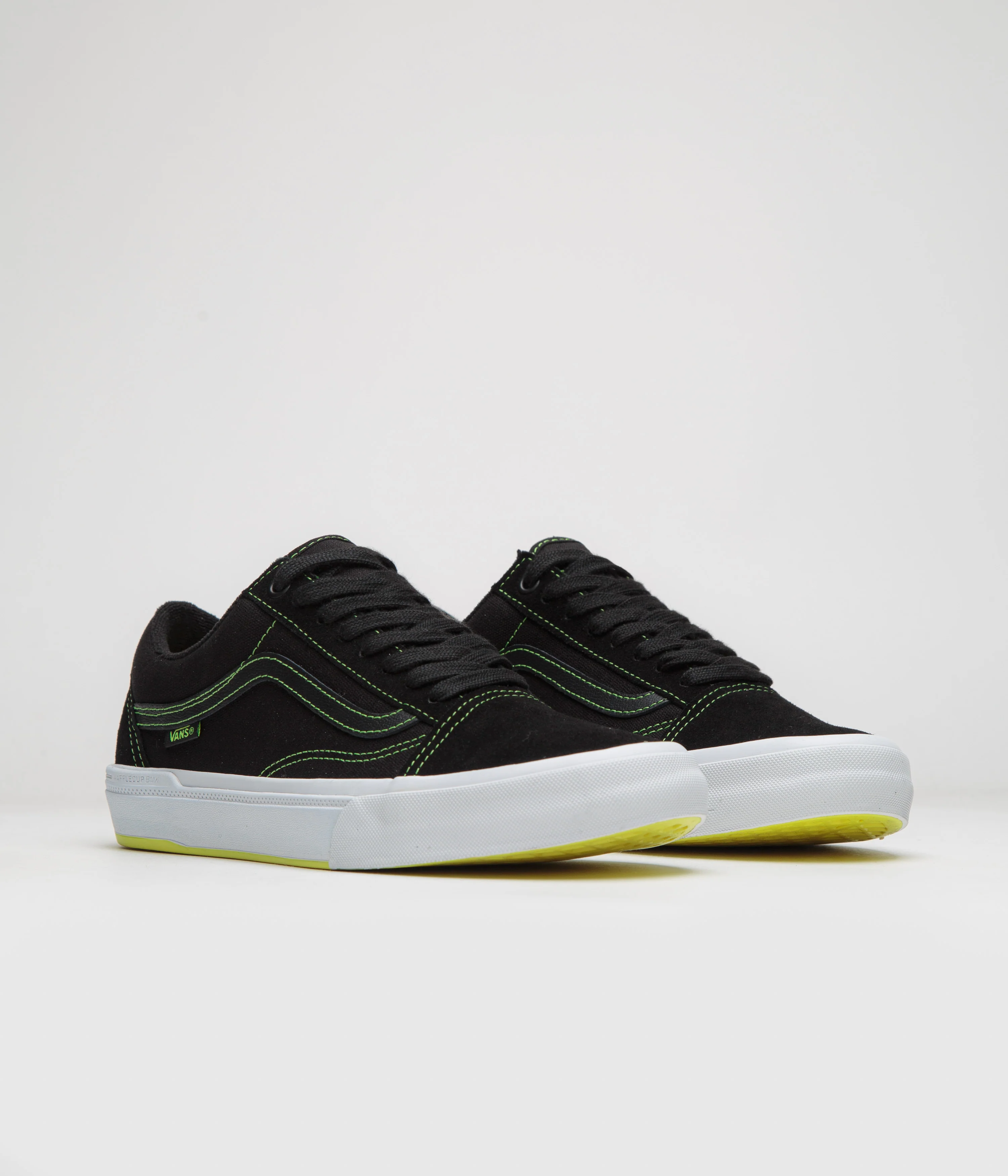 Vans BMX Old Skool Shoes - Black / Neon Yellow - Image 2