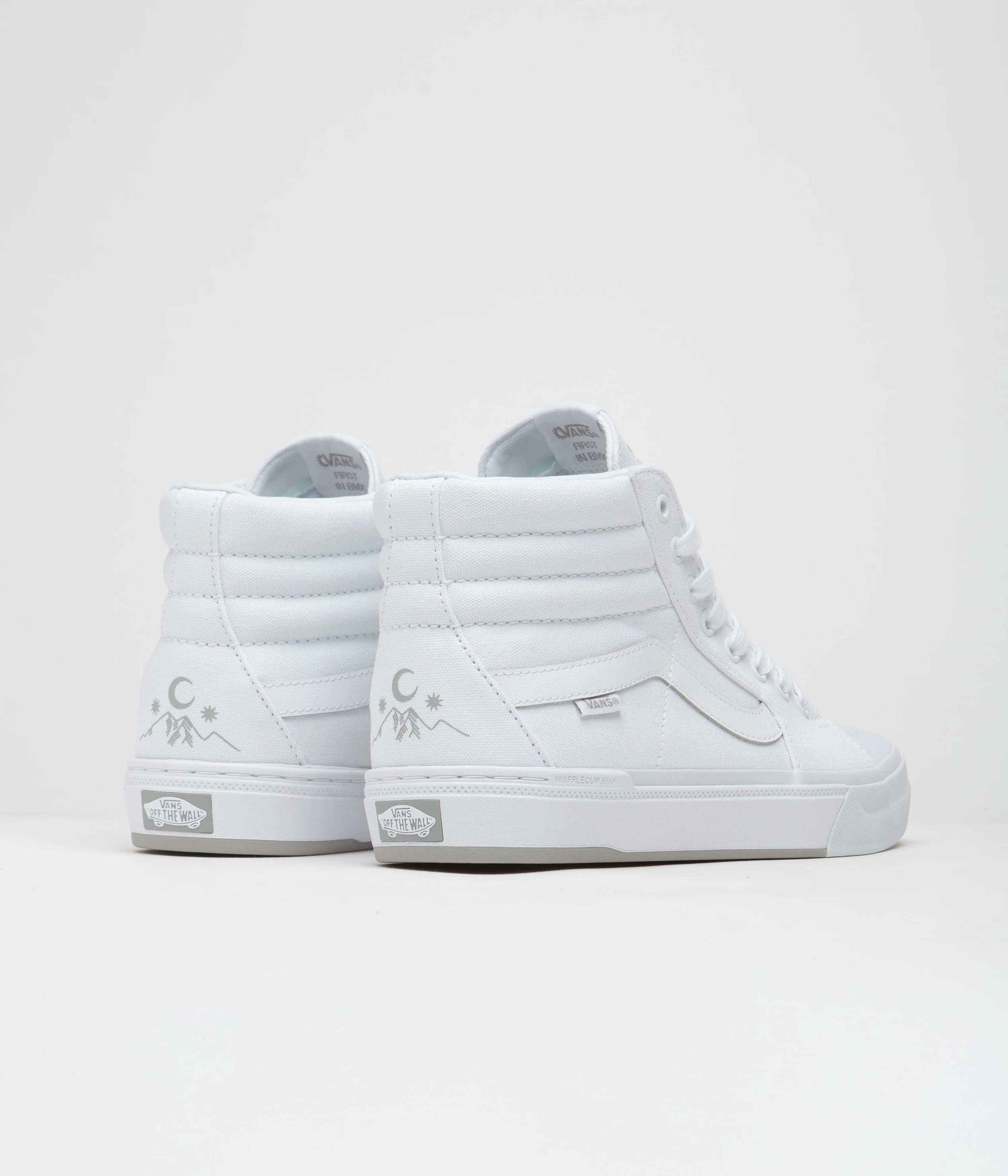 Vans BMX Sk8-Hi Shoes - (Perris Benegas) White / Grey - Image 4