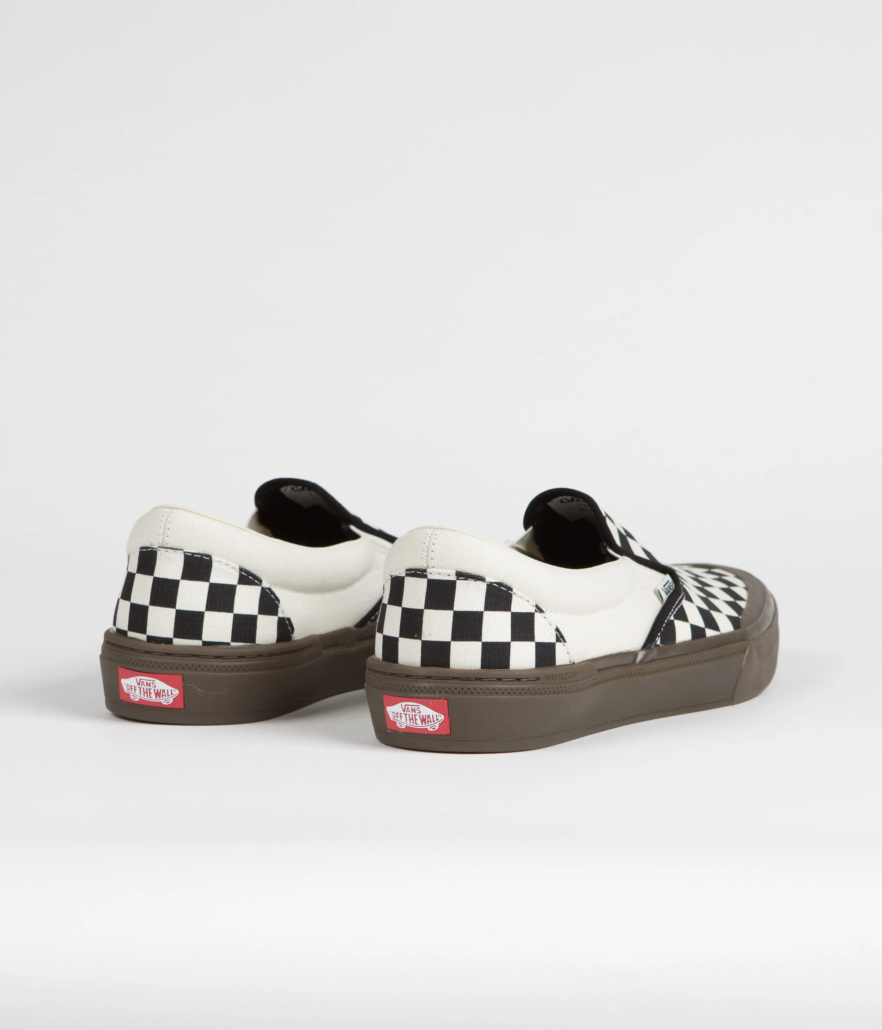 Vans BMX Slip-On Shoes - Checkerboard Black / Dark Gum - Image 4