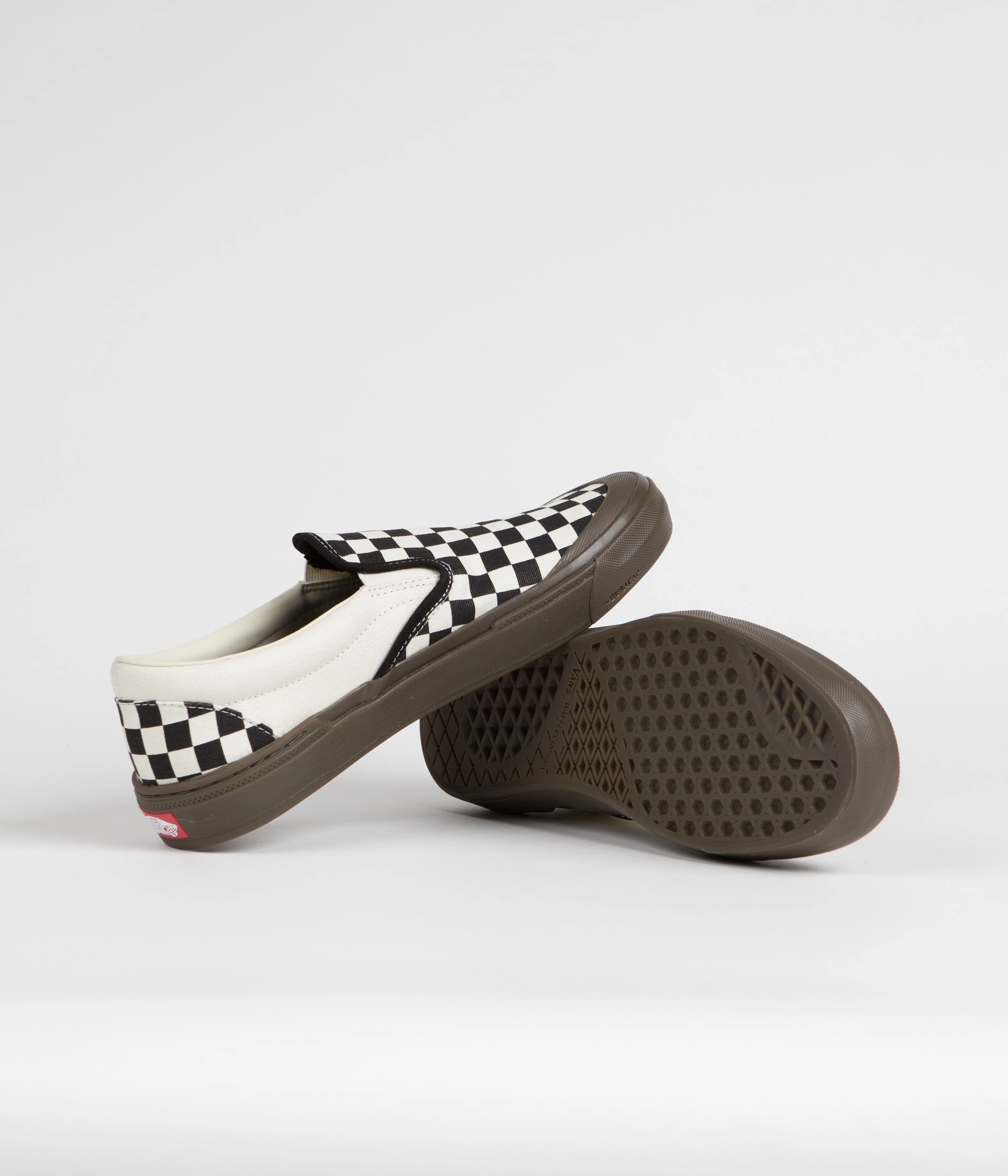Vans BMX Slip-On Shoes - Checkerboard Black / Dark Gum - Image 5