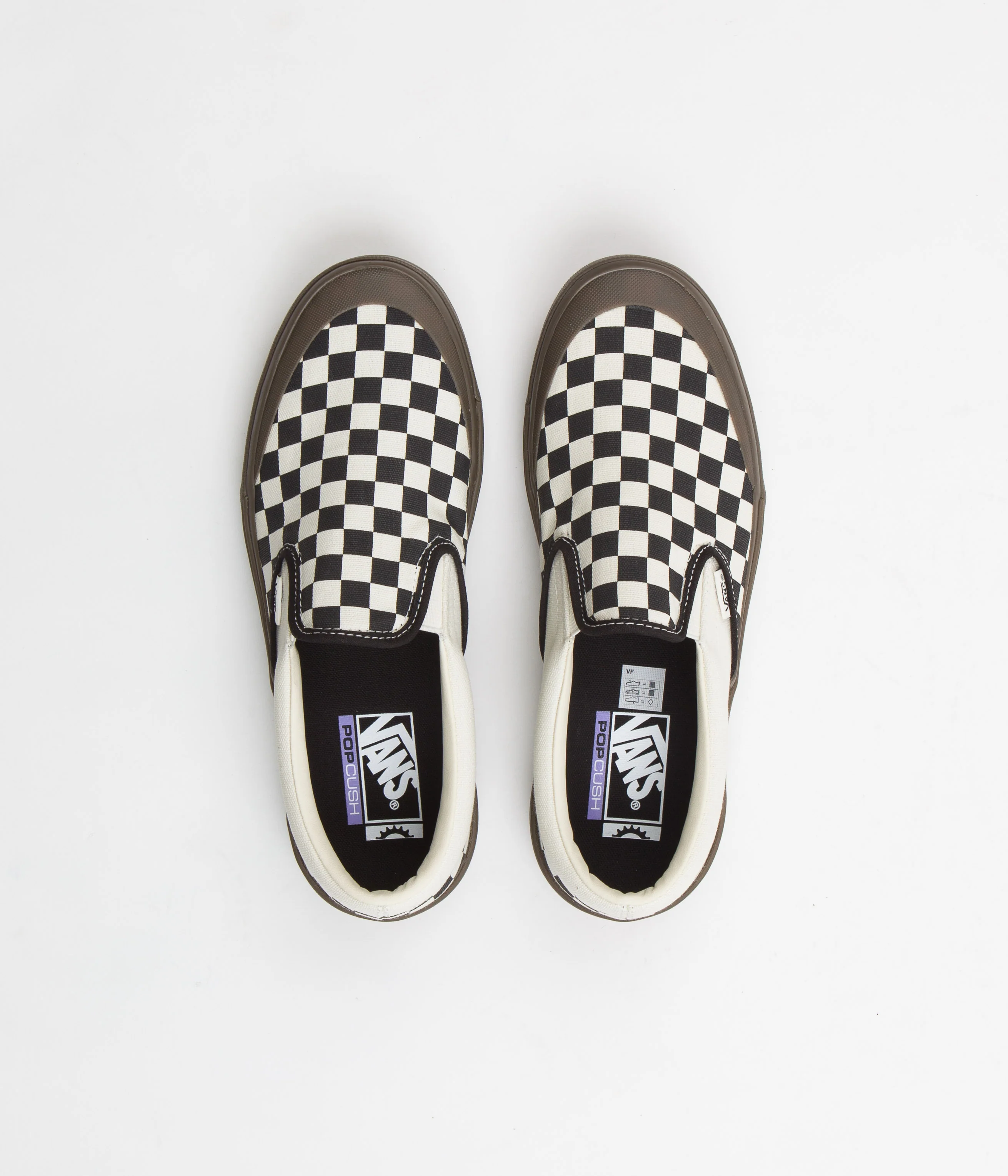 Vans BMX Slip-On Shoes - Checkerboard Black / Dark Gum - Image 7
