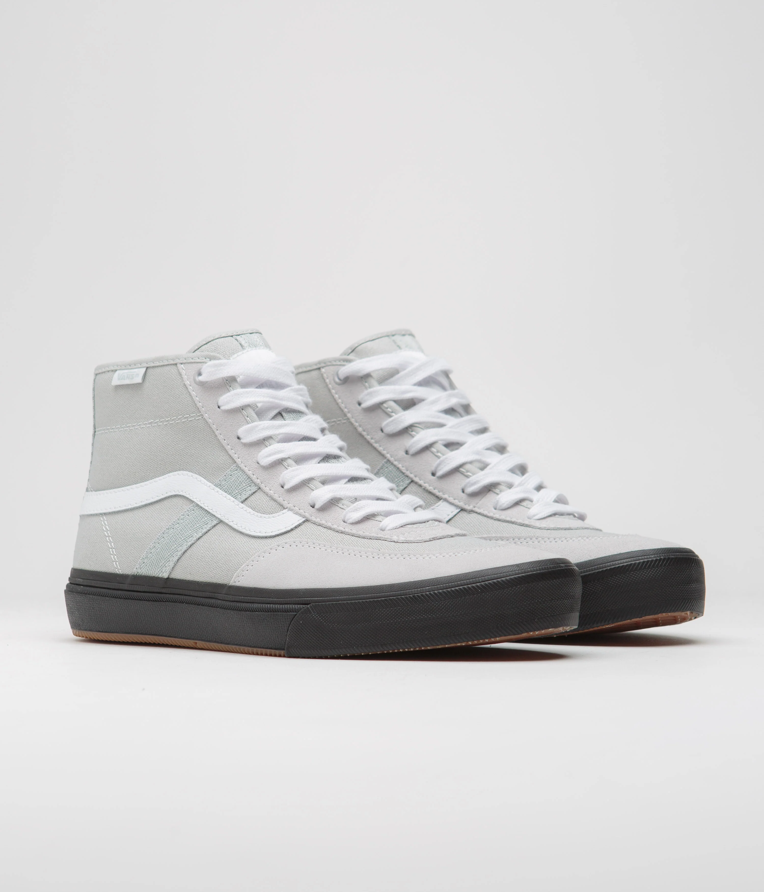 Vans Crockett High Shoes - Light Grey / Black - Image 2