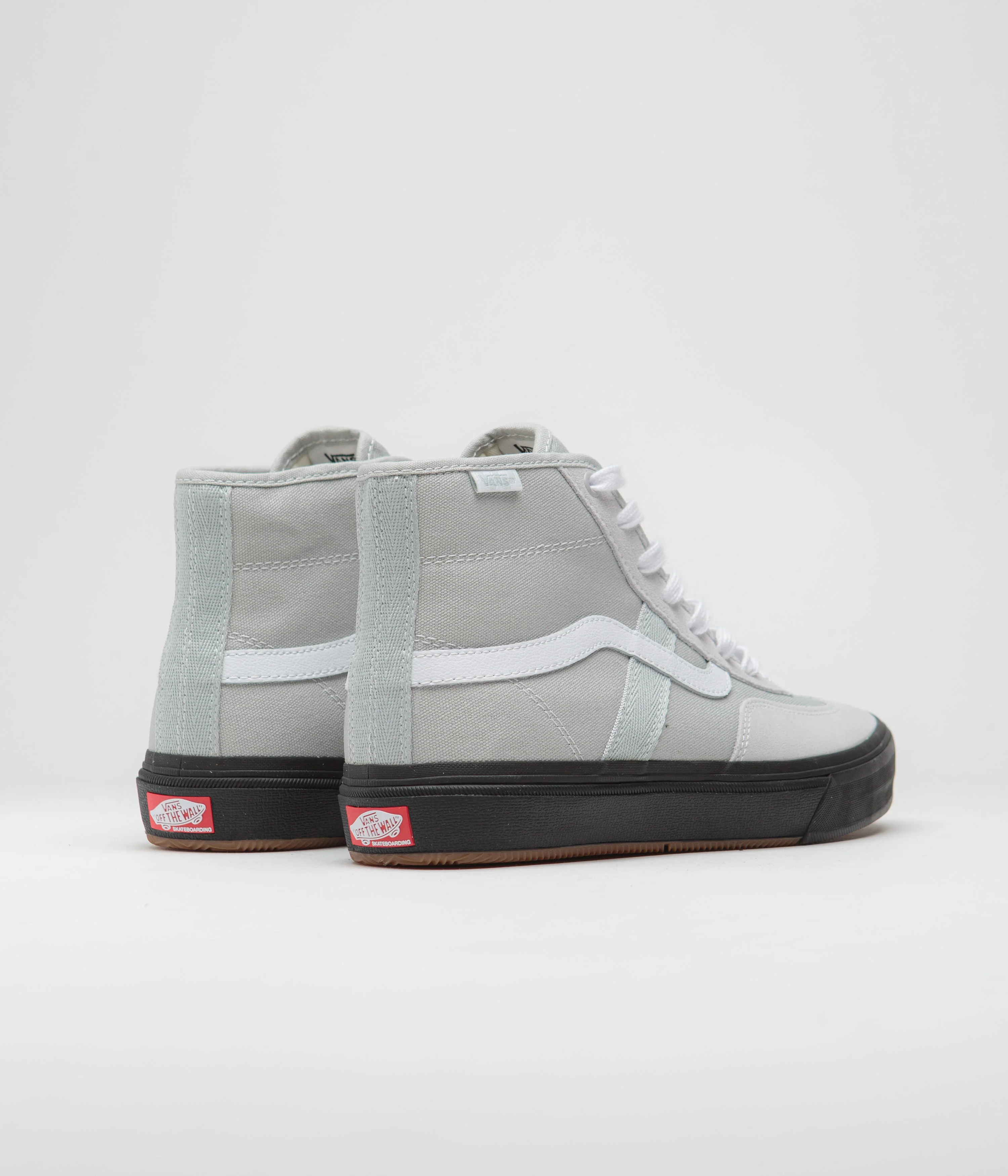 Vans Crockett High Shoes - Light Grey / Black - Image 4