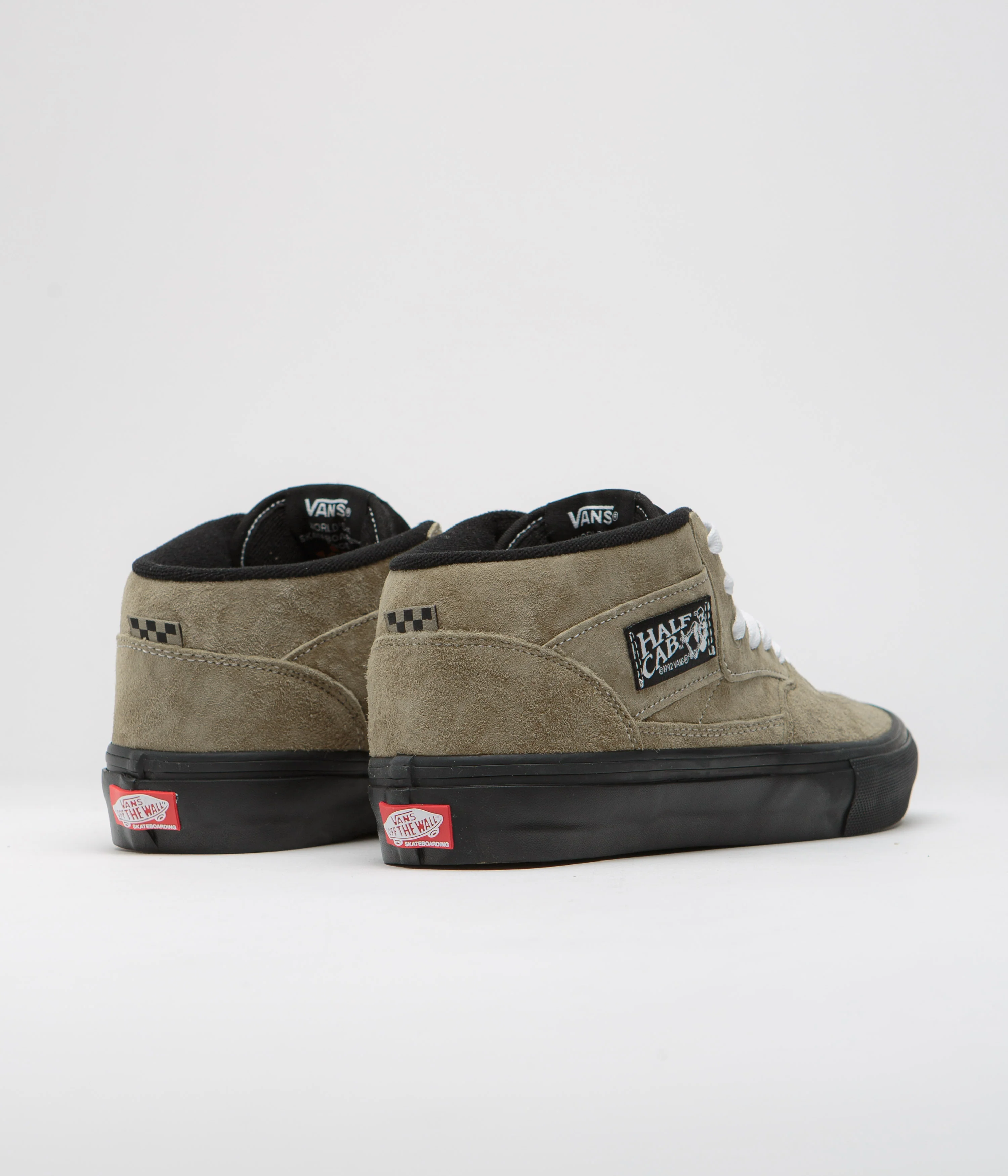 Vans Half Cab Shoes - Pig Suede Olive / Black - Image 4