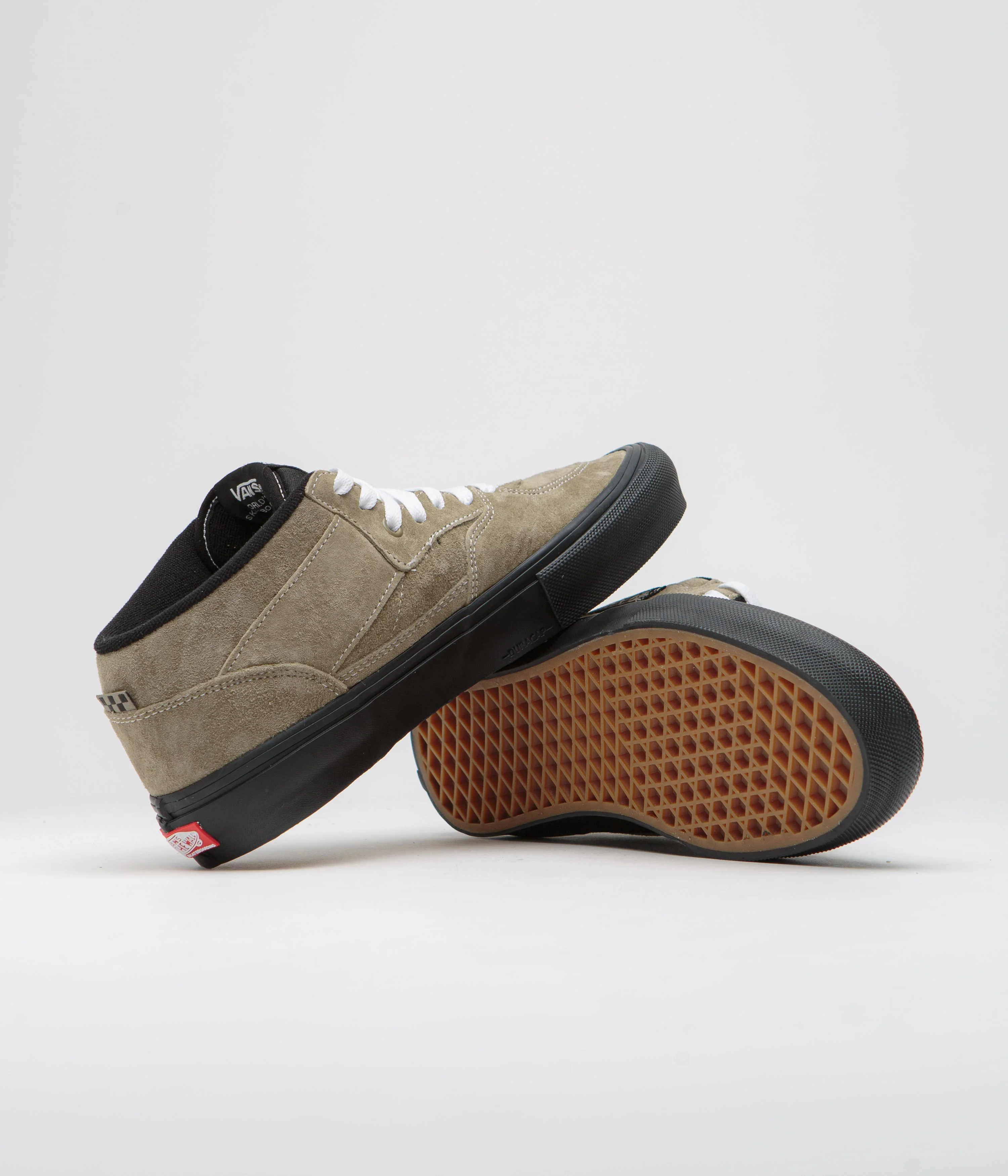 Vans Half Cab Shoes - Pig Suede Olive / Black - Image 5