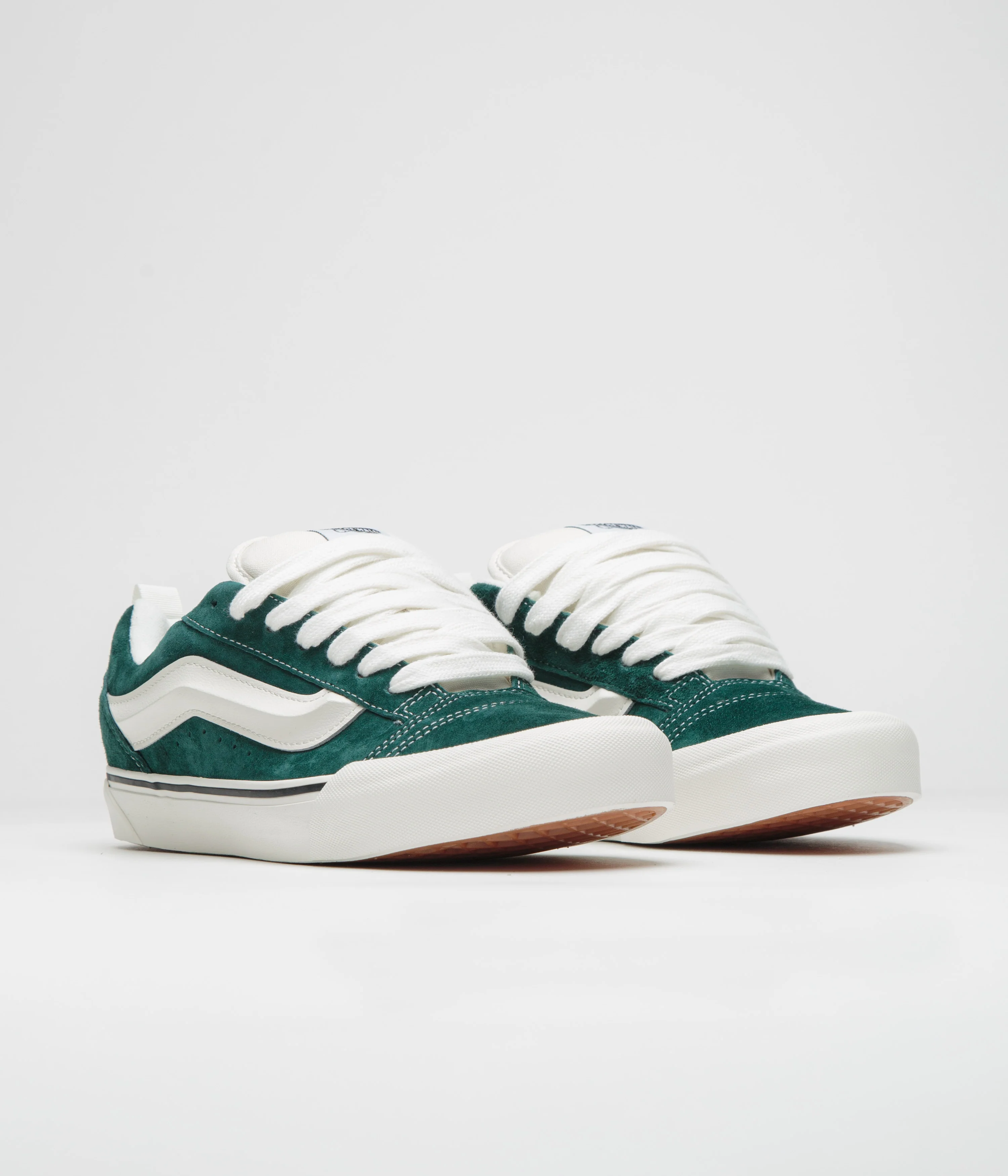 Vans Knu Skool Shoes - Pig Suede Green - Image 2