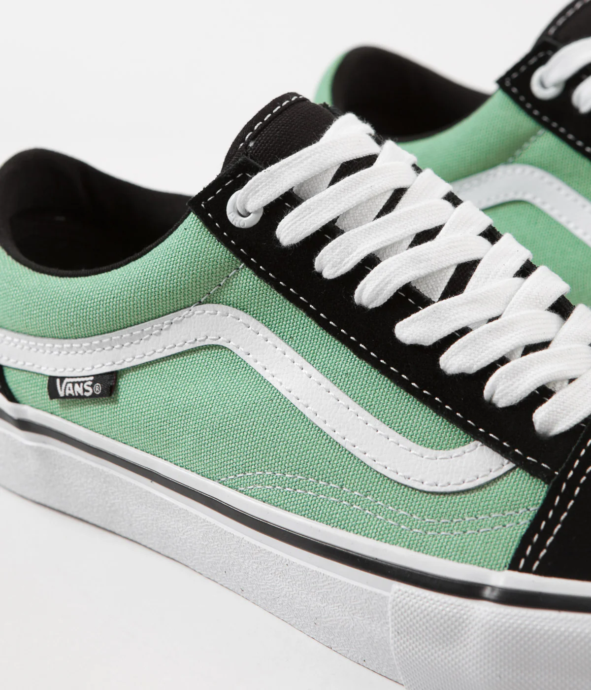 Vans Old Skool Pro Shoes - Black / Jade - Image 3