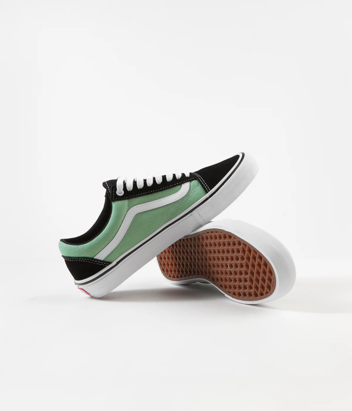Vans Old Skool Pro Shoes - Black / Jade - Image 5