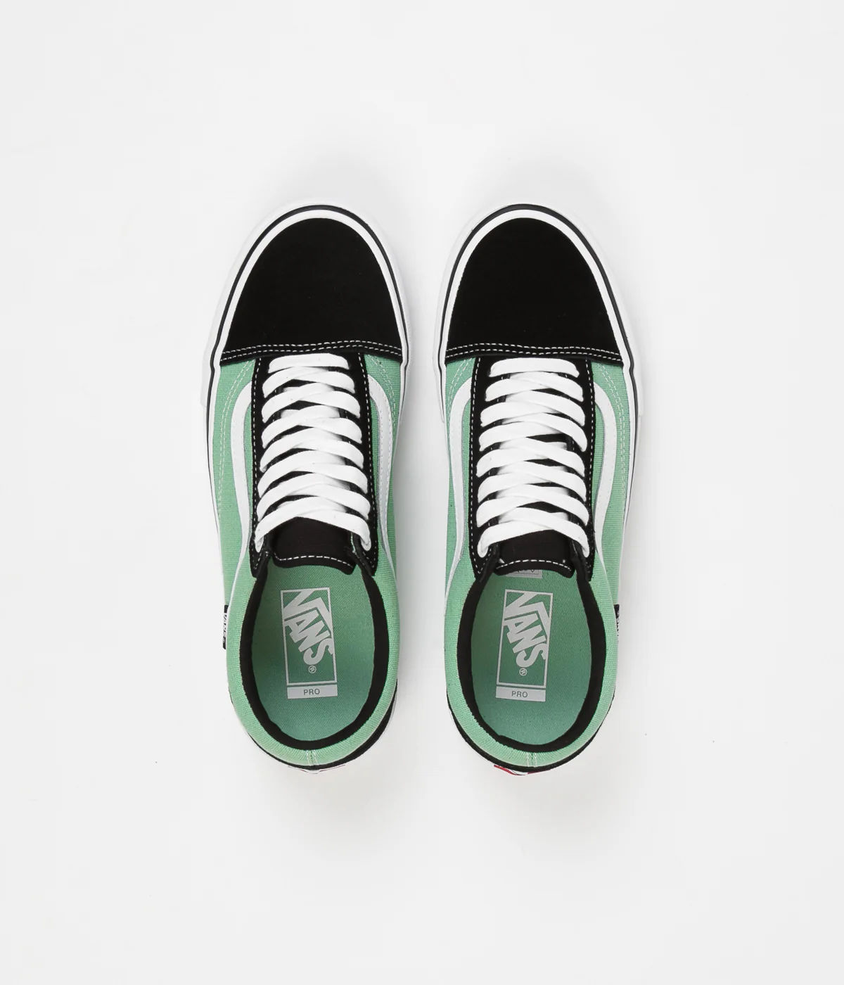 Vans Old Skool Pro Shoes - Black / Jade - Image 7