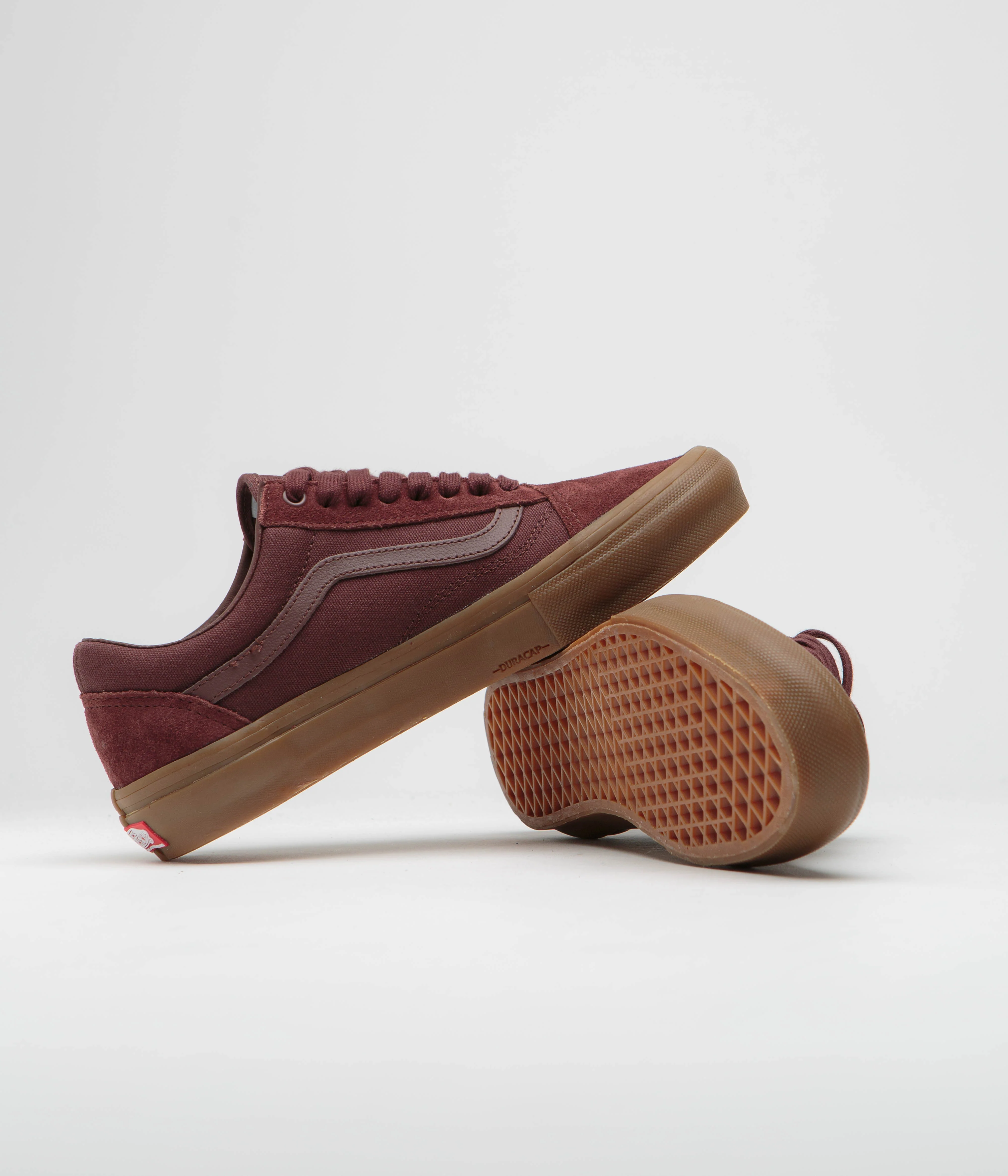 Vans Old Skool Shoes - Dark Red / Gum - Image 5