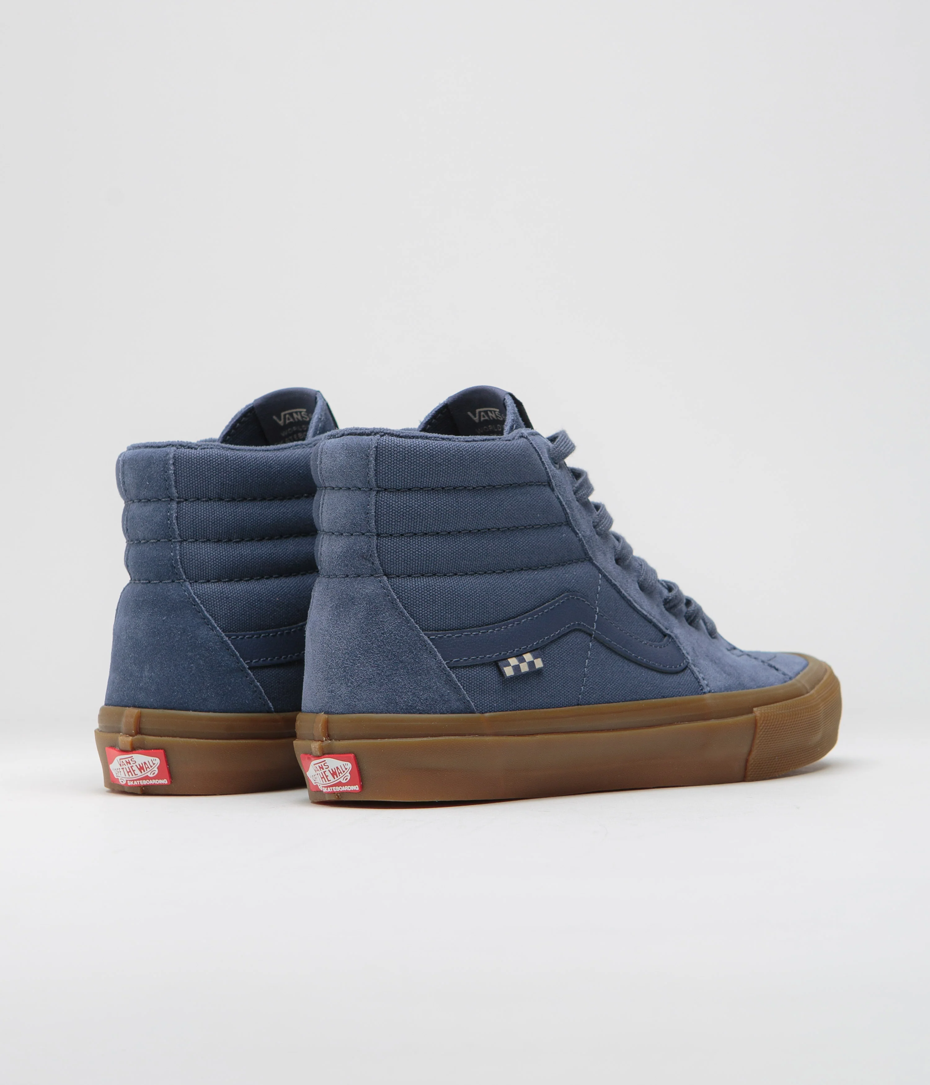 Vans Sk8-Hi Shoes - Vintage Blue / Gum - Image 4