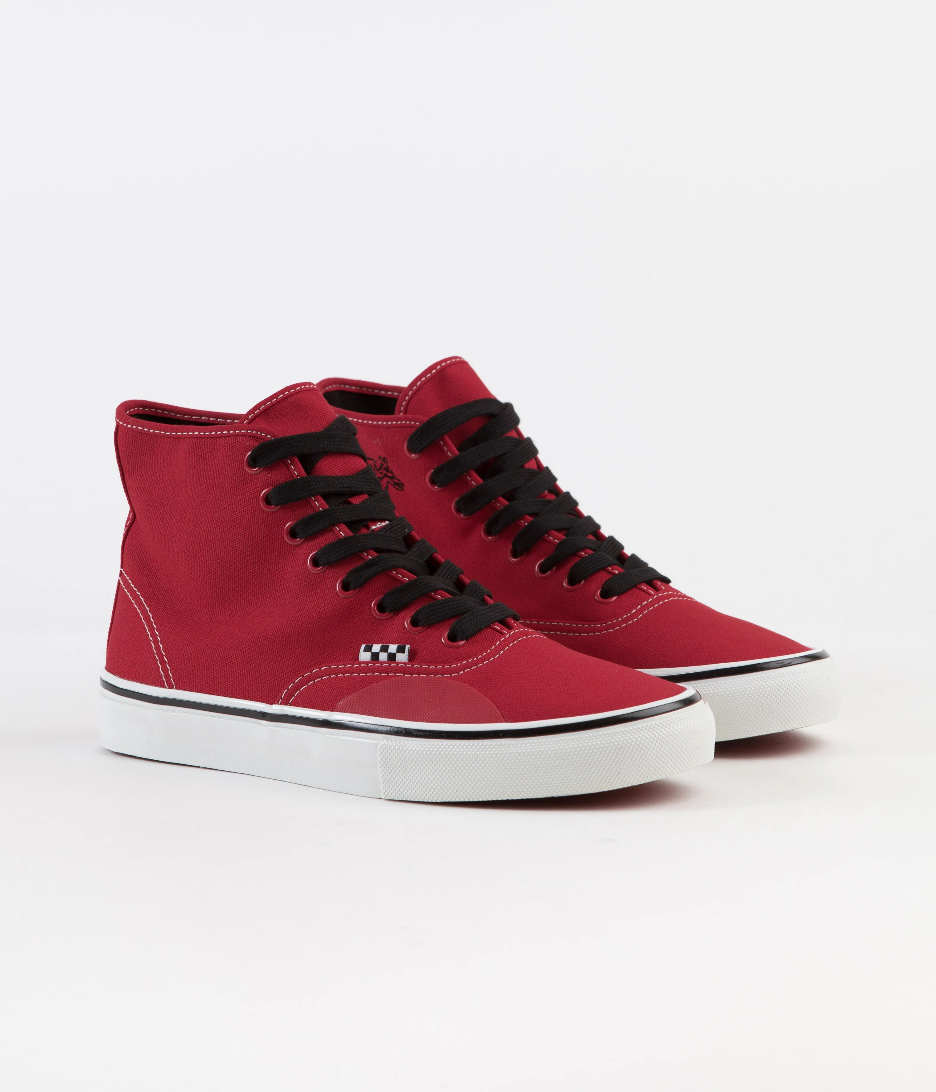 Vans Skate Authentic High LTD Shoes - (Andrew Allen) Red / Hockey - Image 2