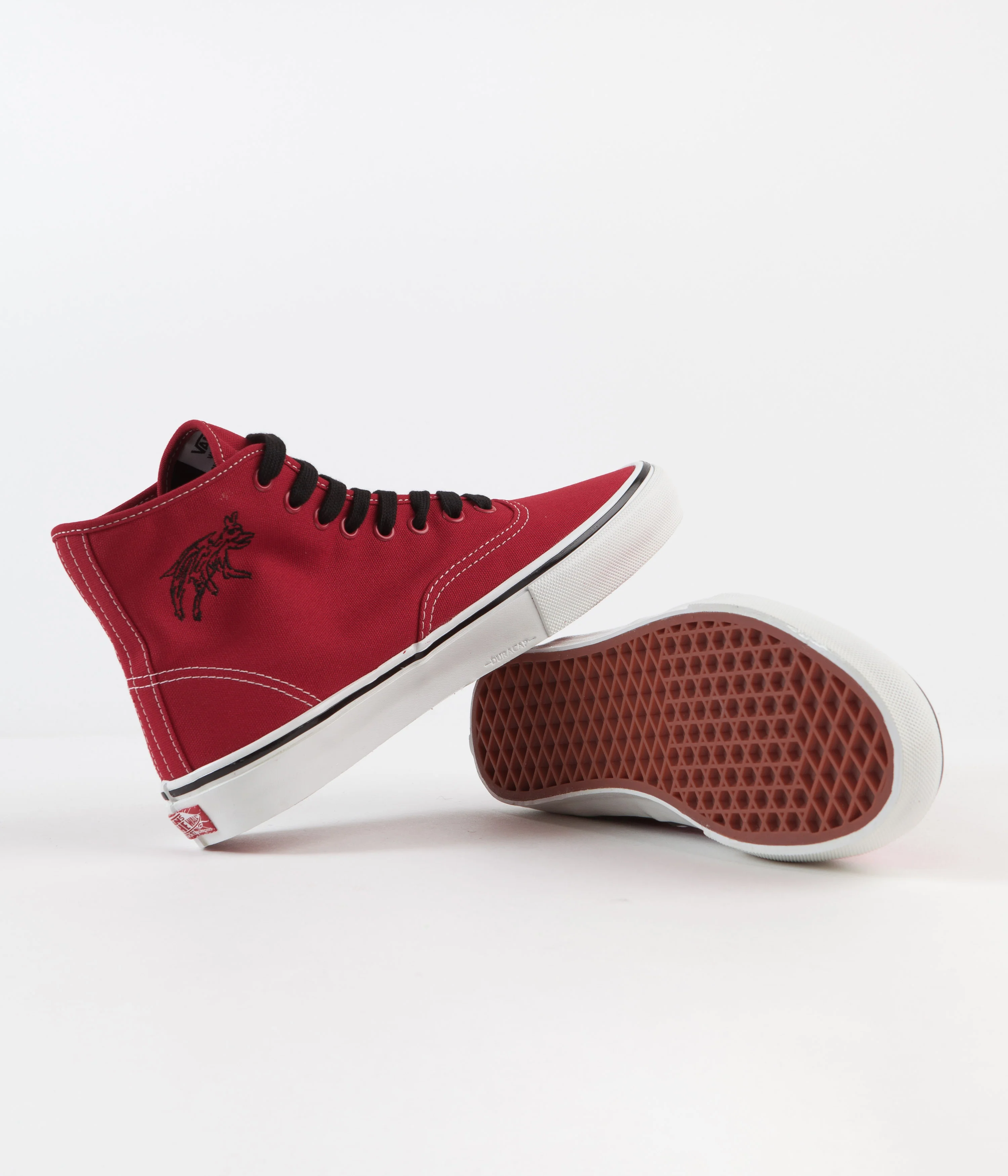 Vans Skate Authentic High LTD Shoes - (Andrew Allen) Red / Hockey - Image 6