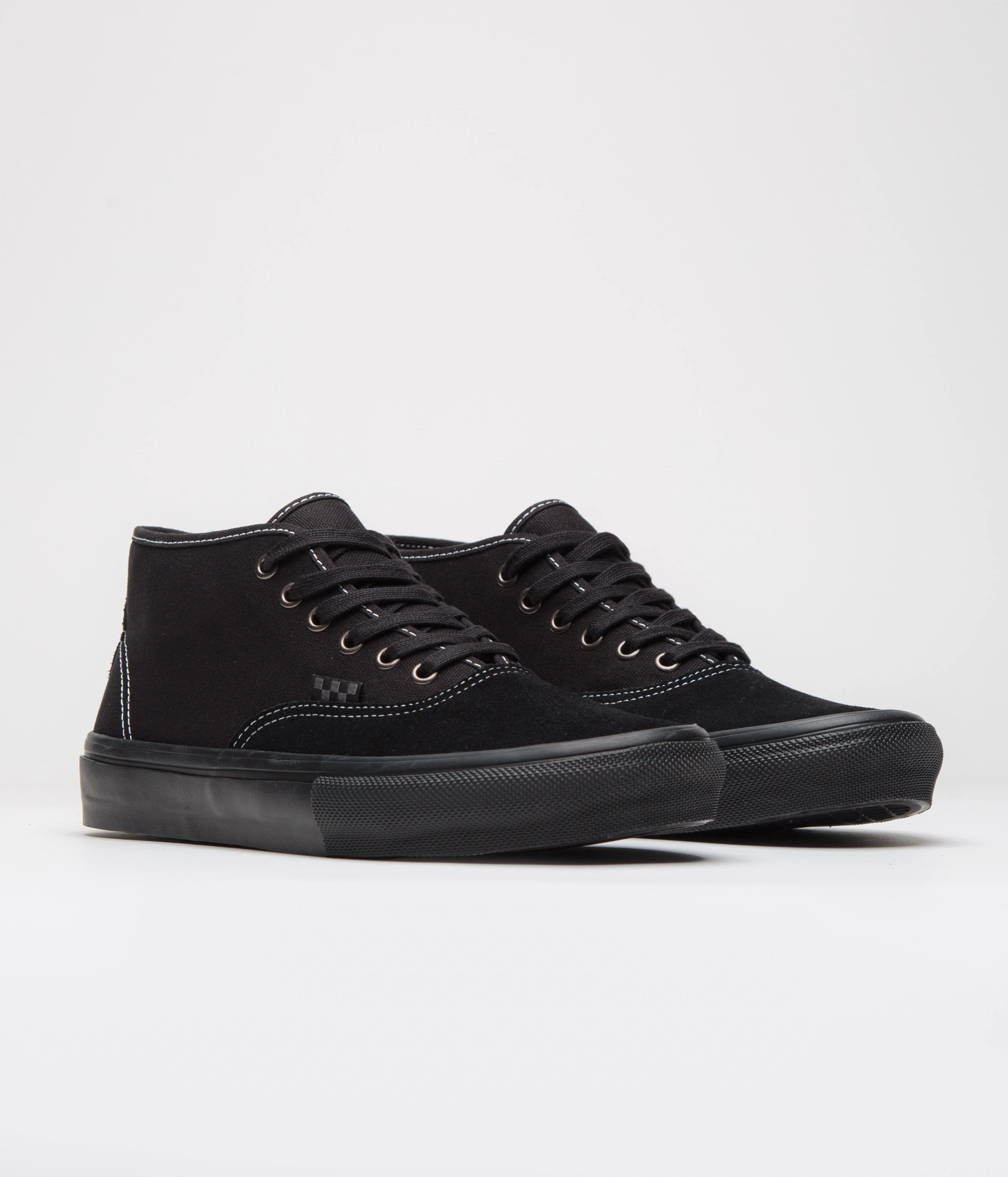 Vans Skate Authentic Mid Shoes - Blackout - Image 2