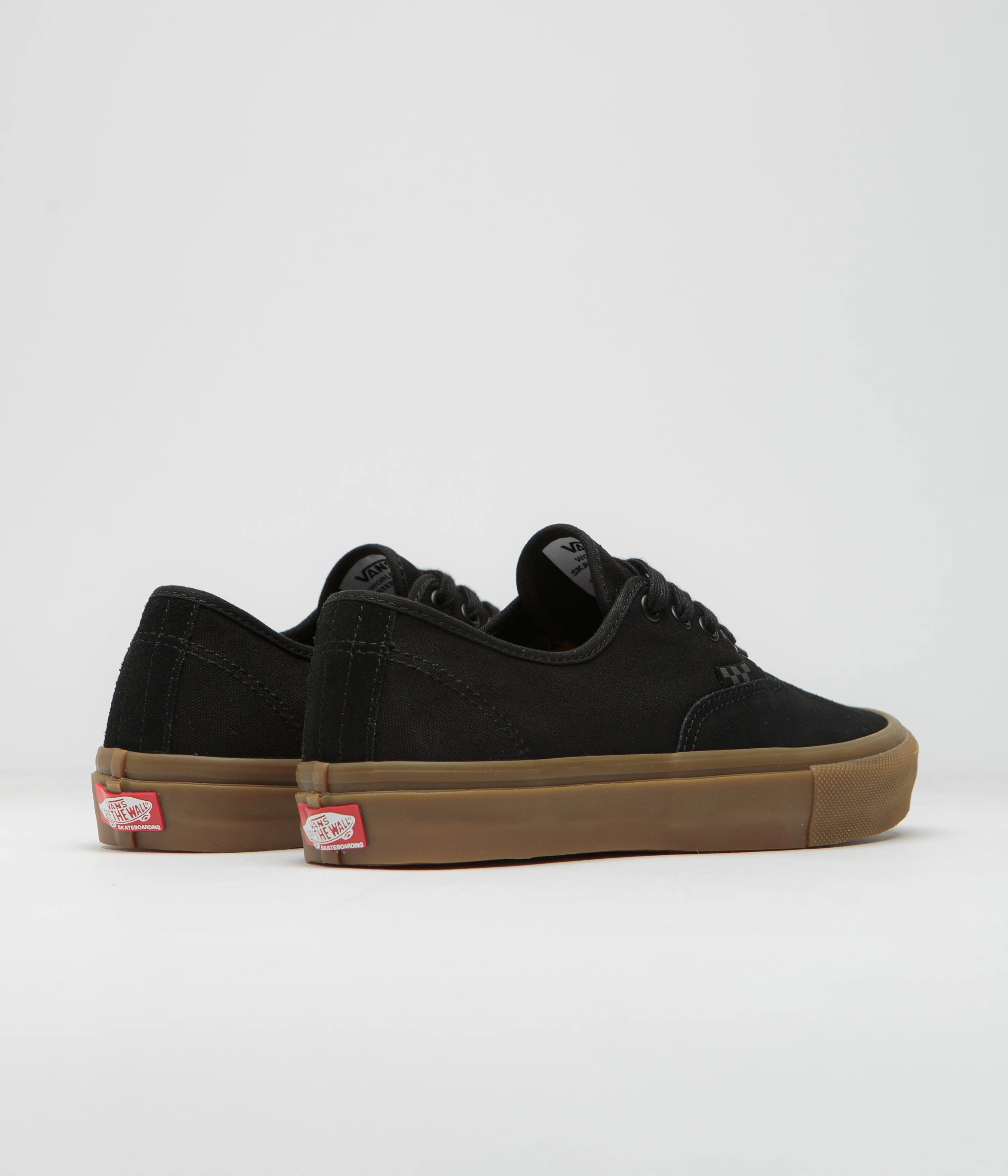 Vans Skate Authentic Shoes - Black / Black / Gum - Image 4