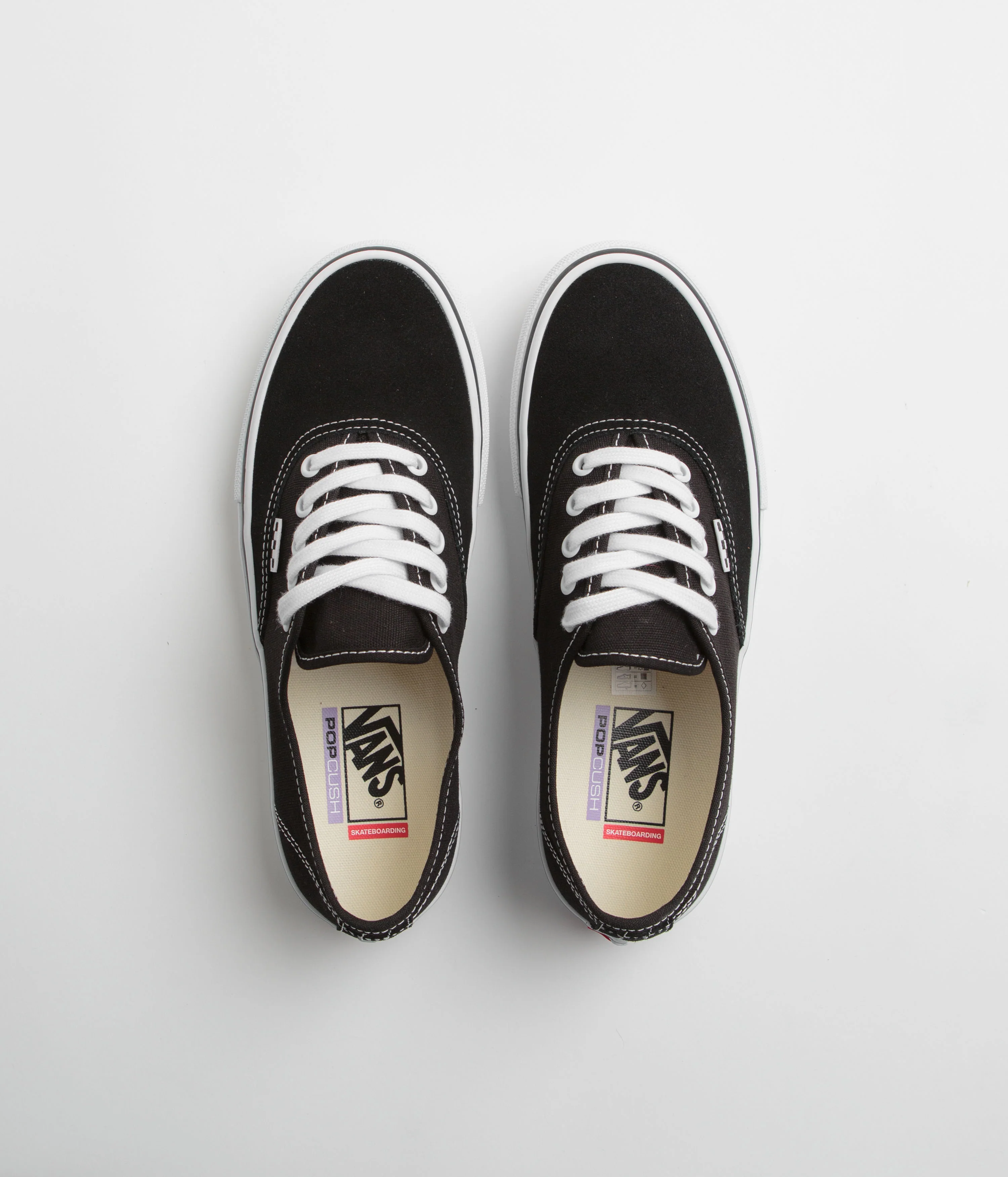 Vans Skate Authentic Shoes - Black / White - Image 7