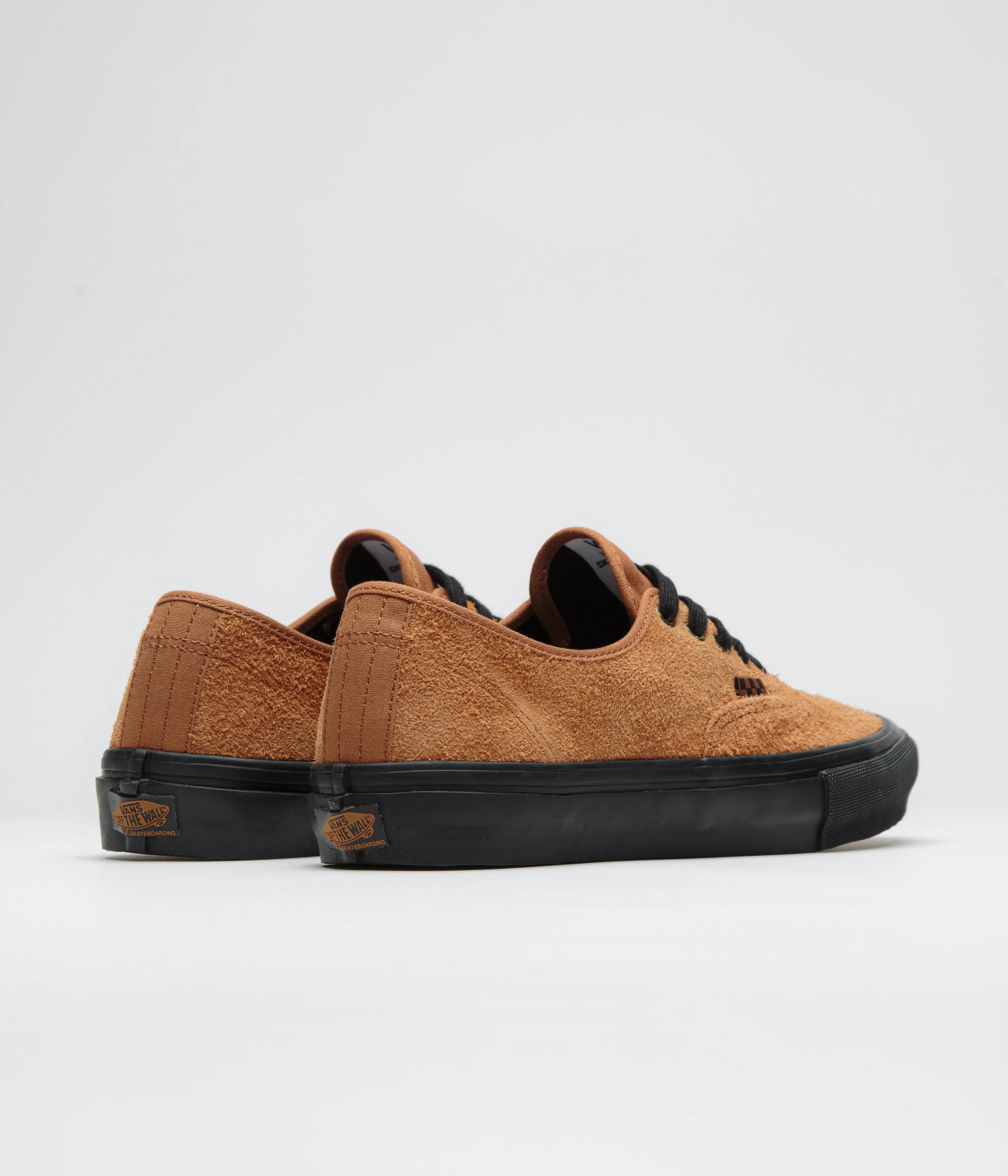 Vans Skate Authentic Shoes - Hairy Suede Black / Rust - Image 4