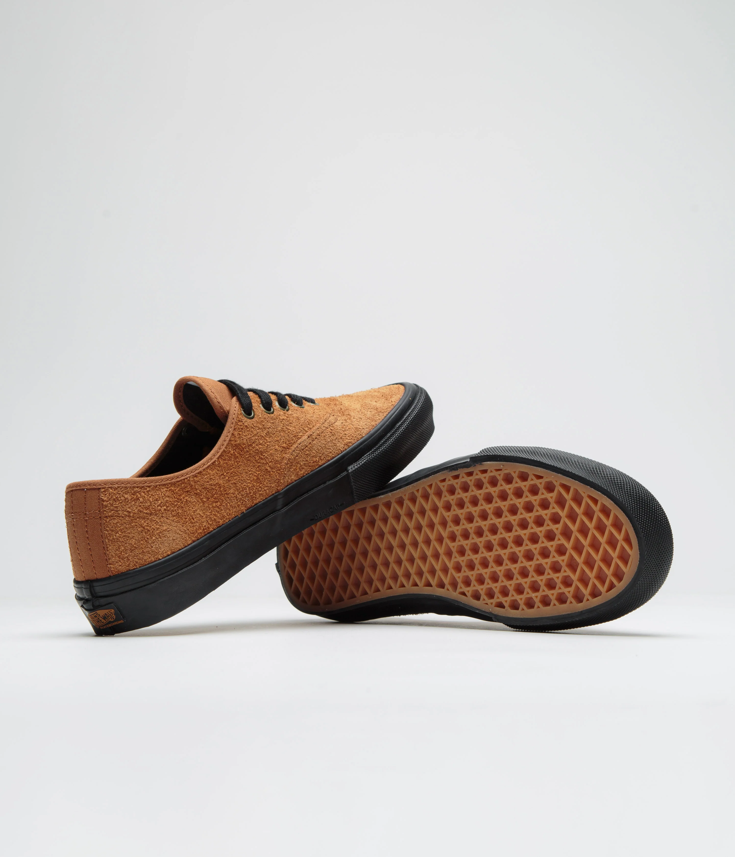 Vans Skate Authentic Shoes - Hairy Suede Black / Rust - Image 5