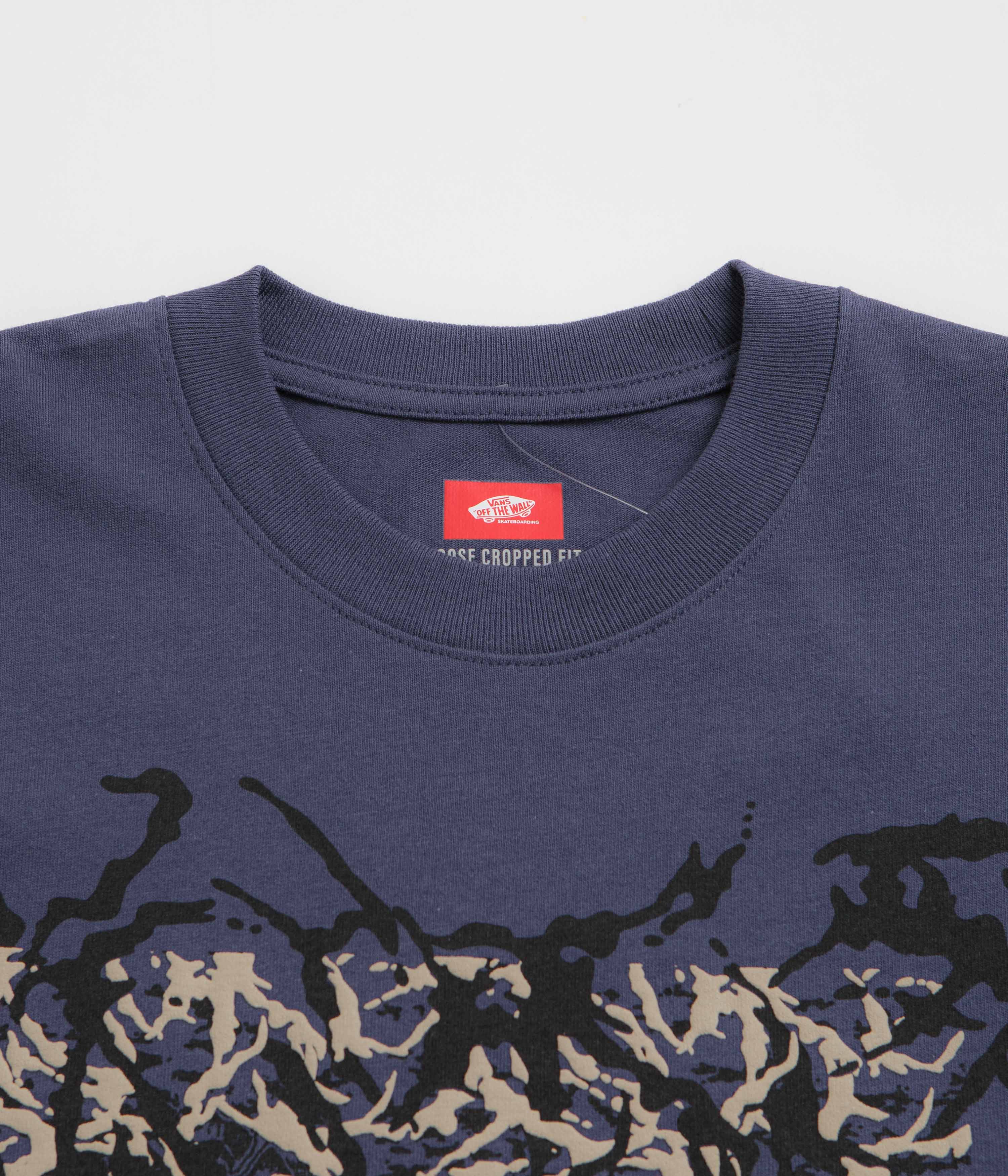 Vans Skate Blurred Camo Cropped T-Shirt - Deep Twilight - Image 2