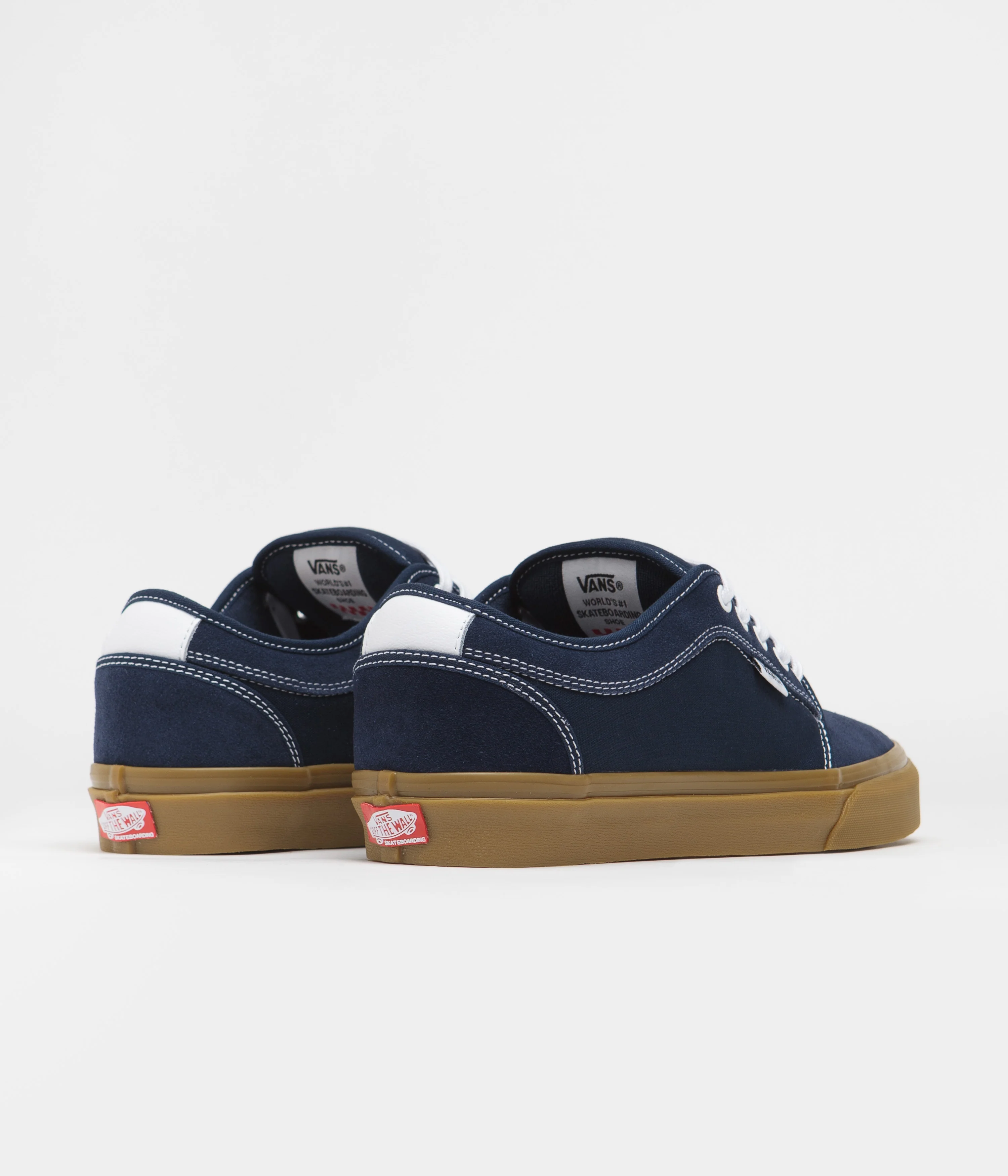 Vans Skate Chukka Low Shoes - Dress Blues / Gum - Image 4