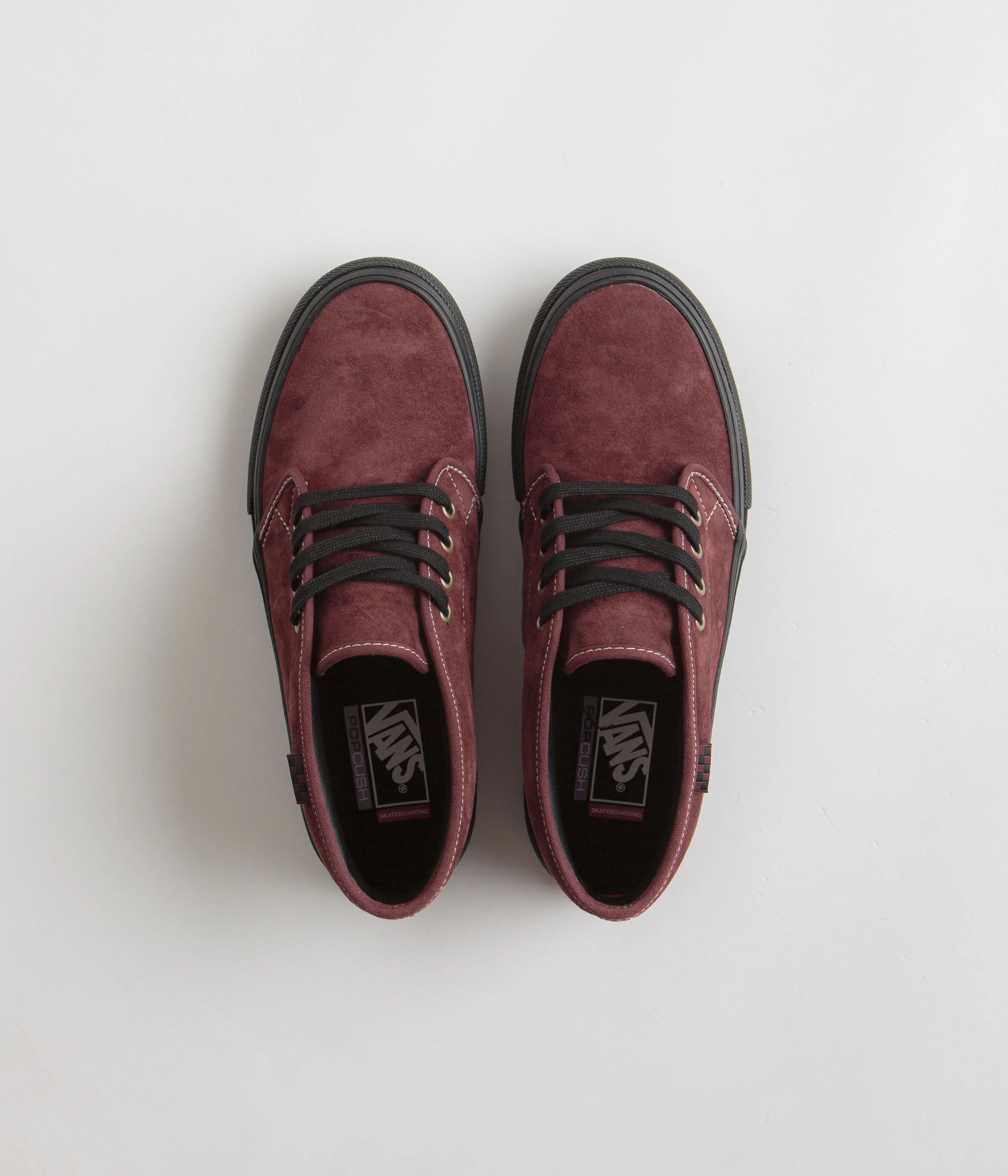 Vans Skate Chukka Shoes - Dark Red / Black - Image 7