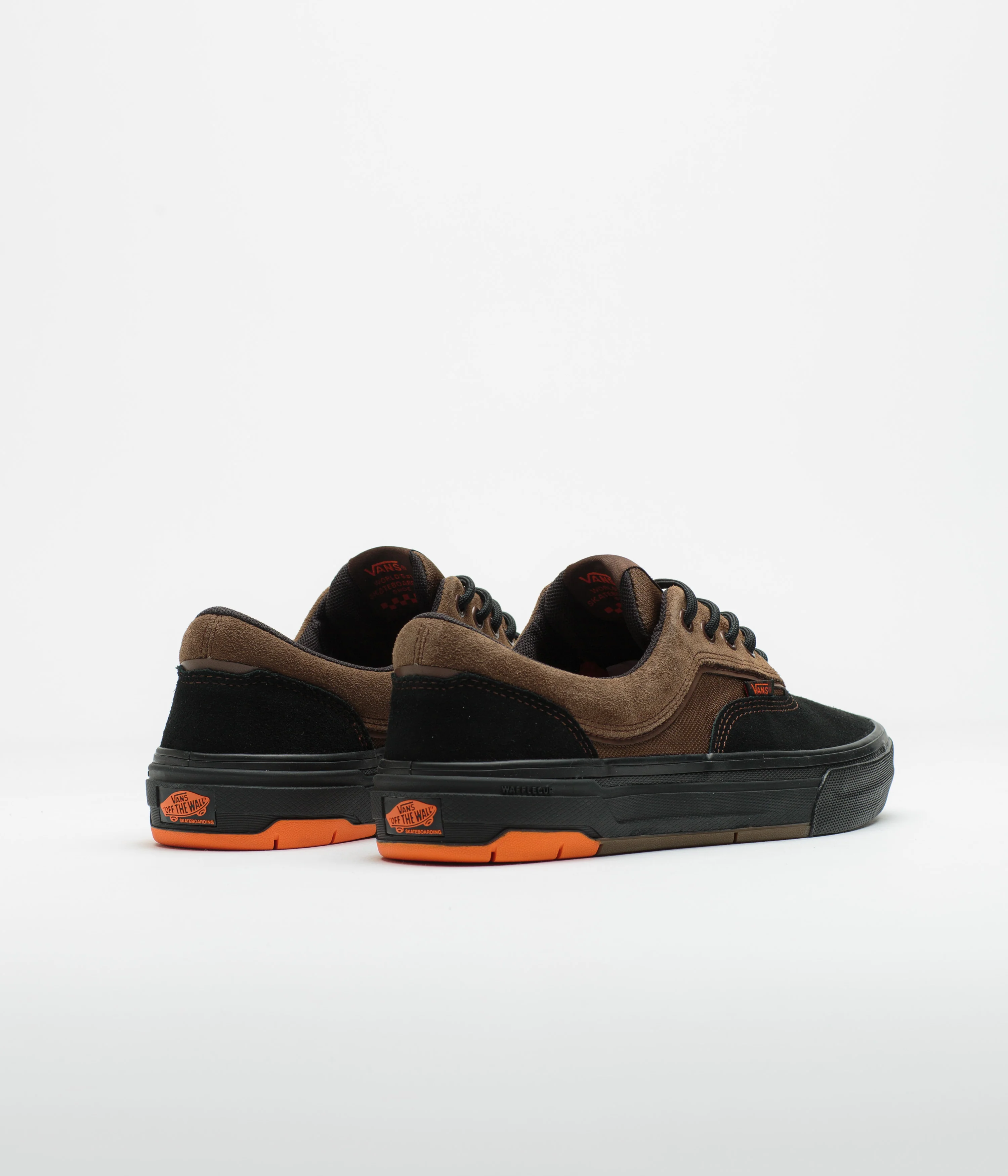Vans Skate Era Wafflecup Shoes - Black / Brown - Image 4