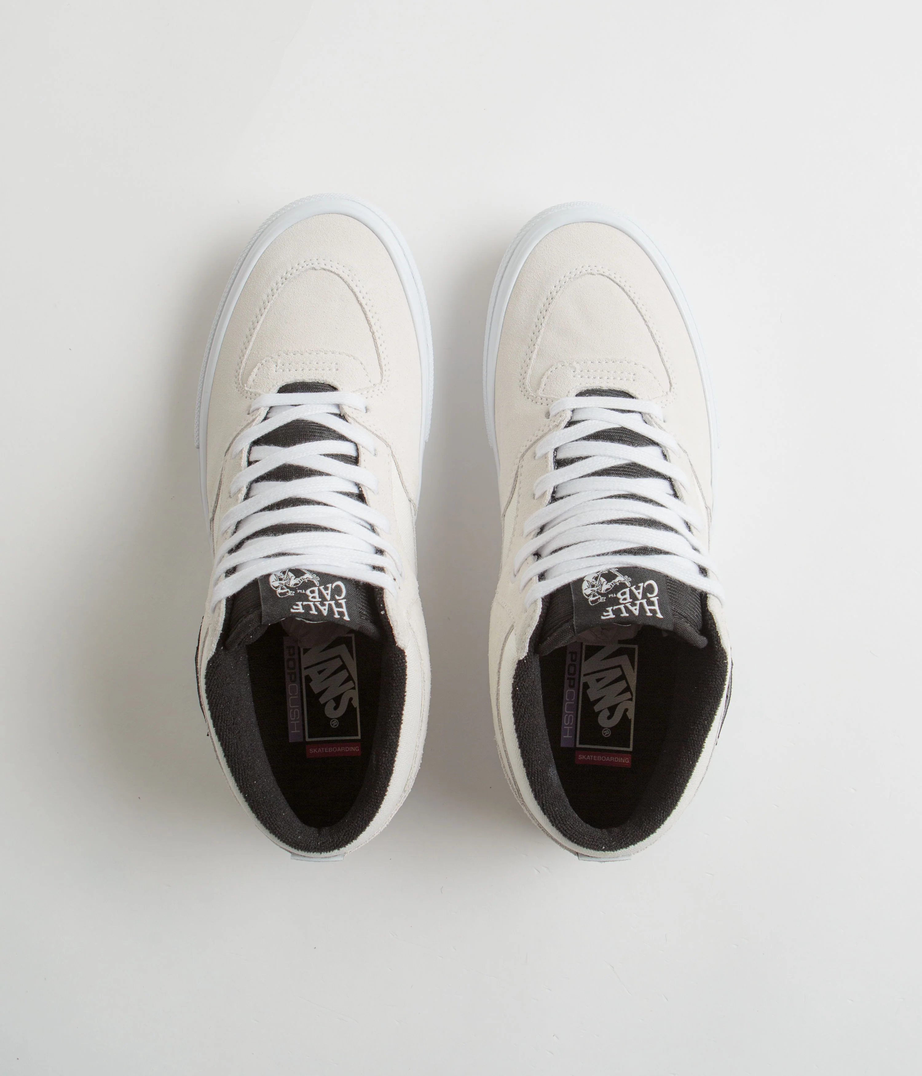 Vans Skate Half Cab Shoes - White / Black - Image 7