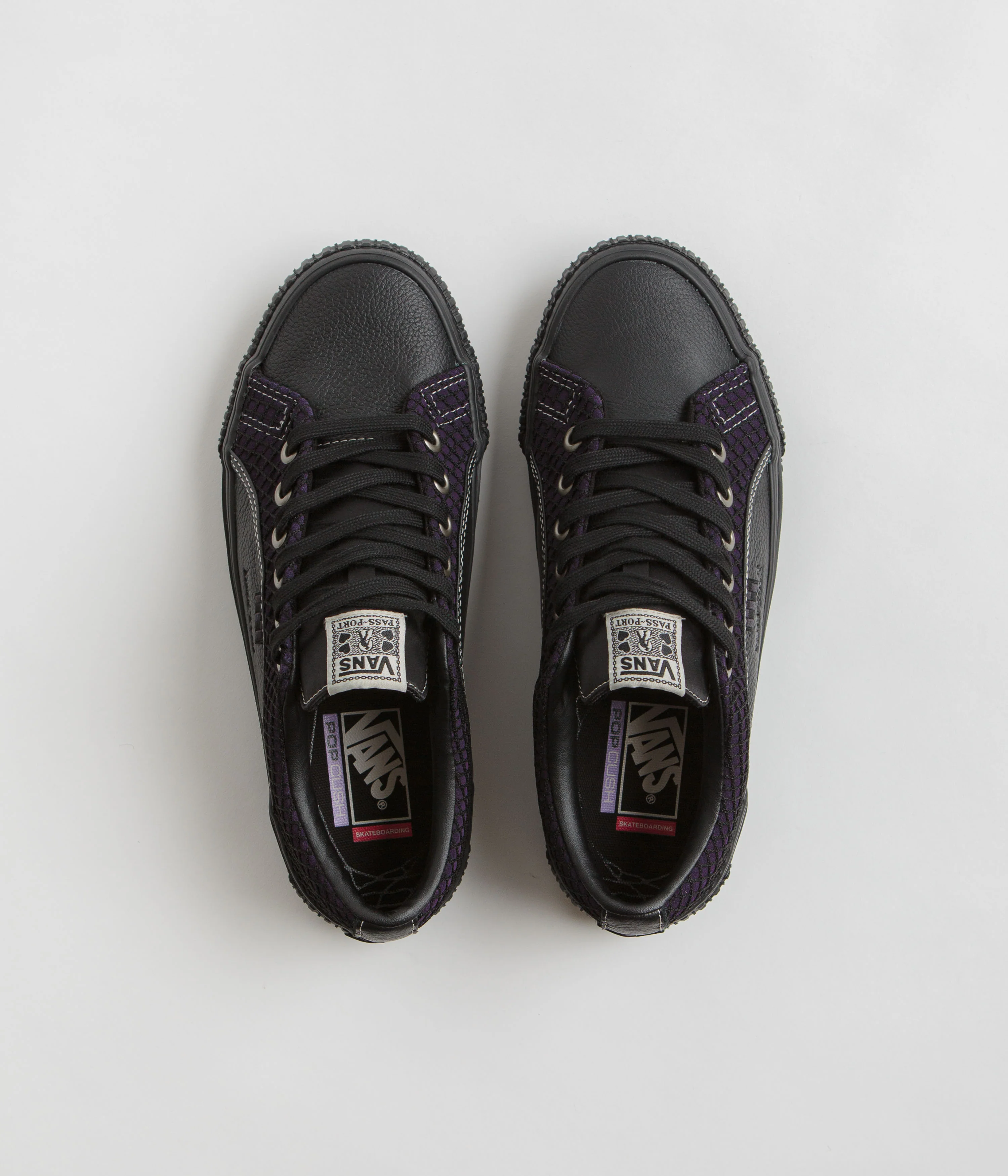 Vans Skate Lampin Shoes - (Pass Port) Black - Image 7