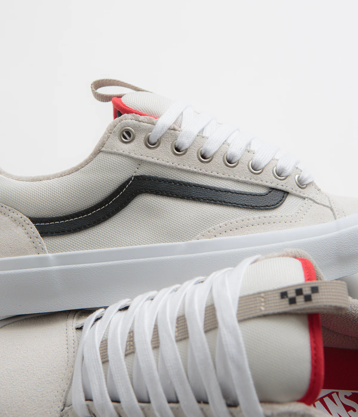 Vans Skate Old Skool 36+ Shoes - Antique White / Black - Image 8