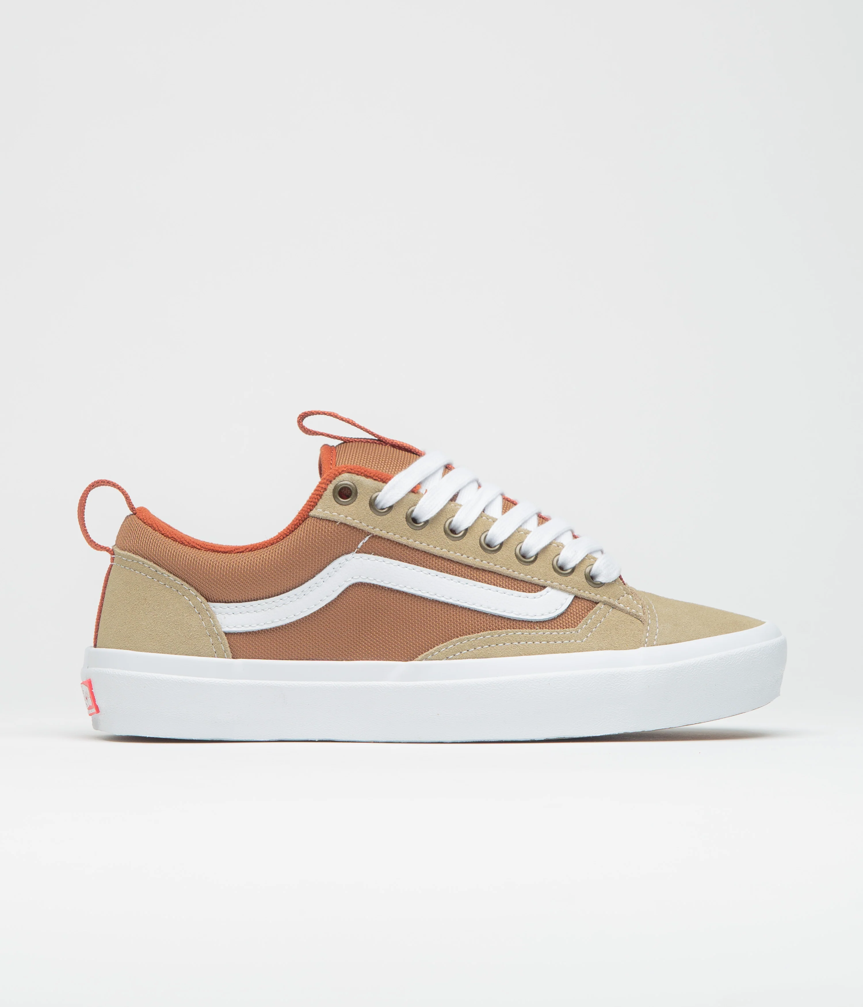Vans Skate Old Skool 36+ Shoes - Khaki / Burnt Orange