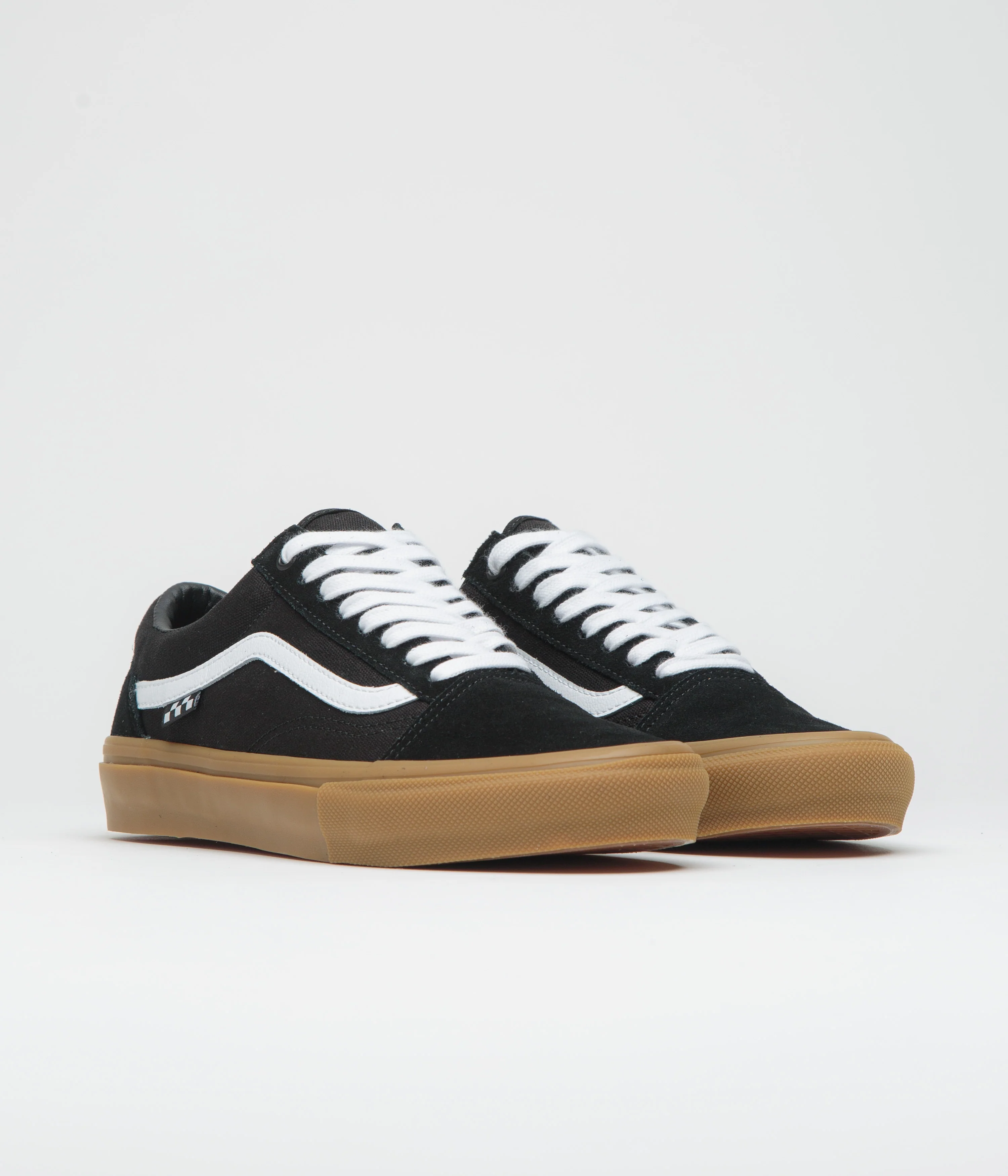 Vans Skate Old Skool Shoes - Black / Gum - Image 3