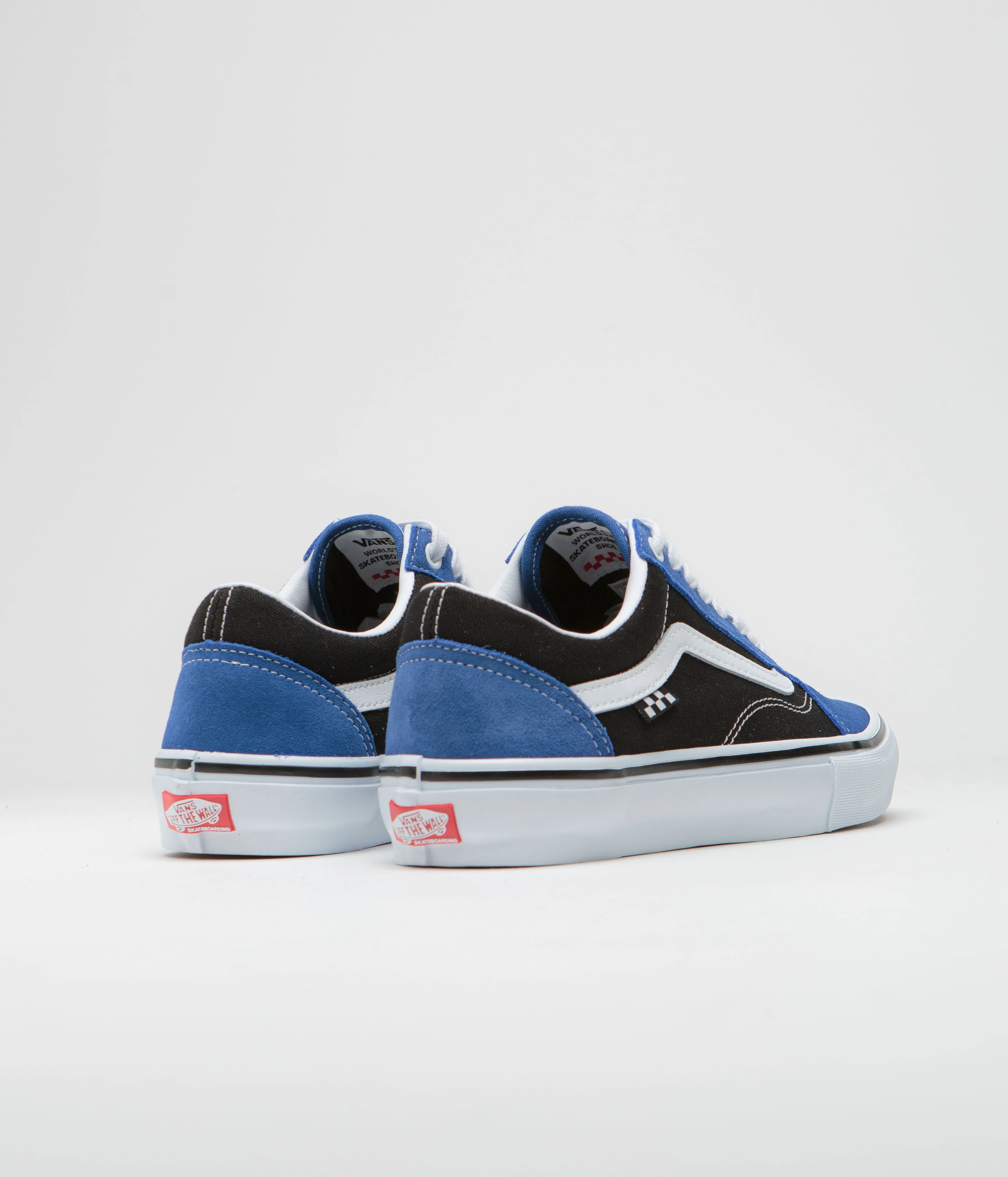 Vans Skate Old Skool Shoes - Blue / Black / White - Image 4