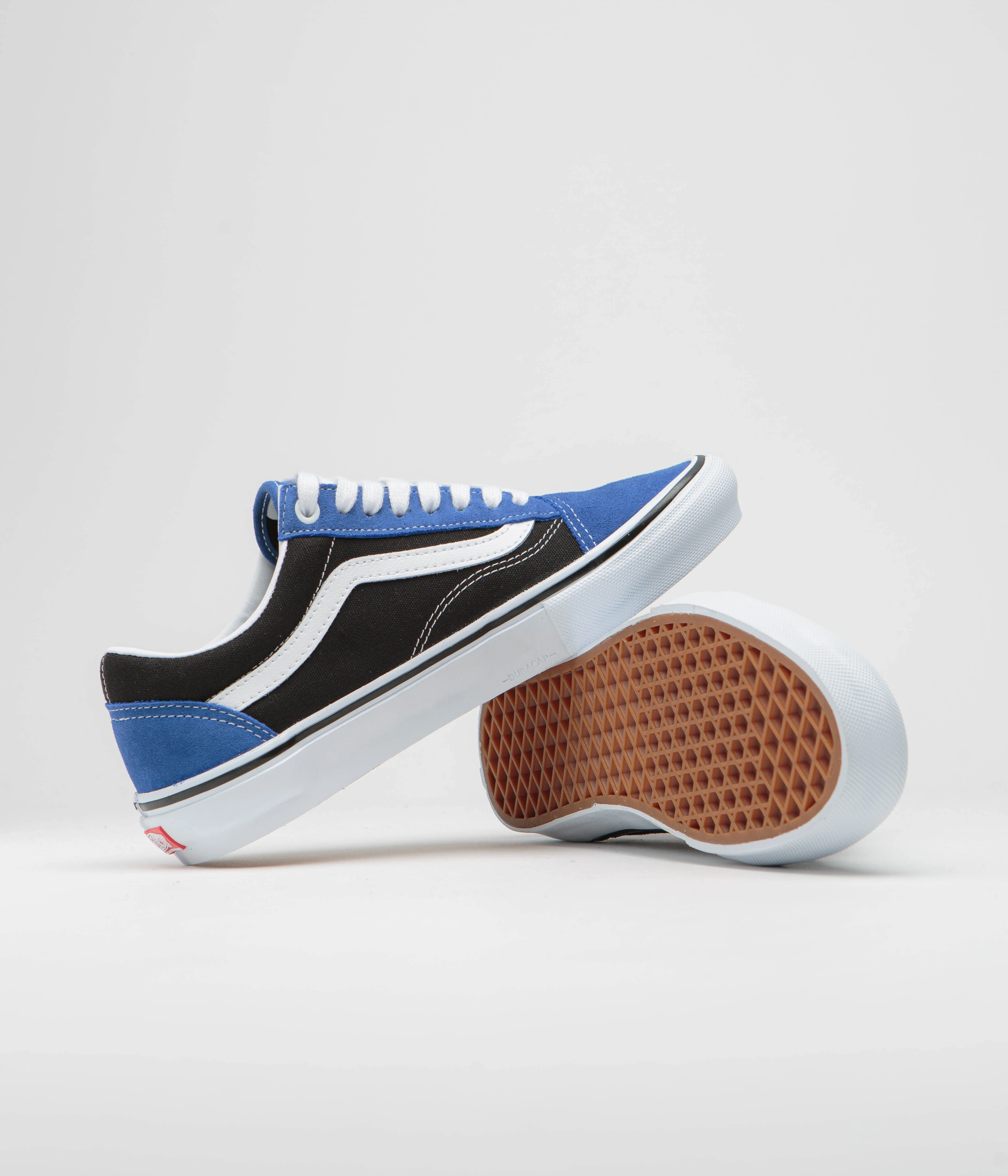 Vans Skate Old Skool Shoes - Blue / Black / White - Image 5