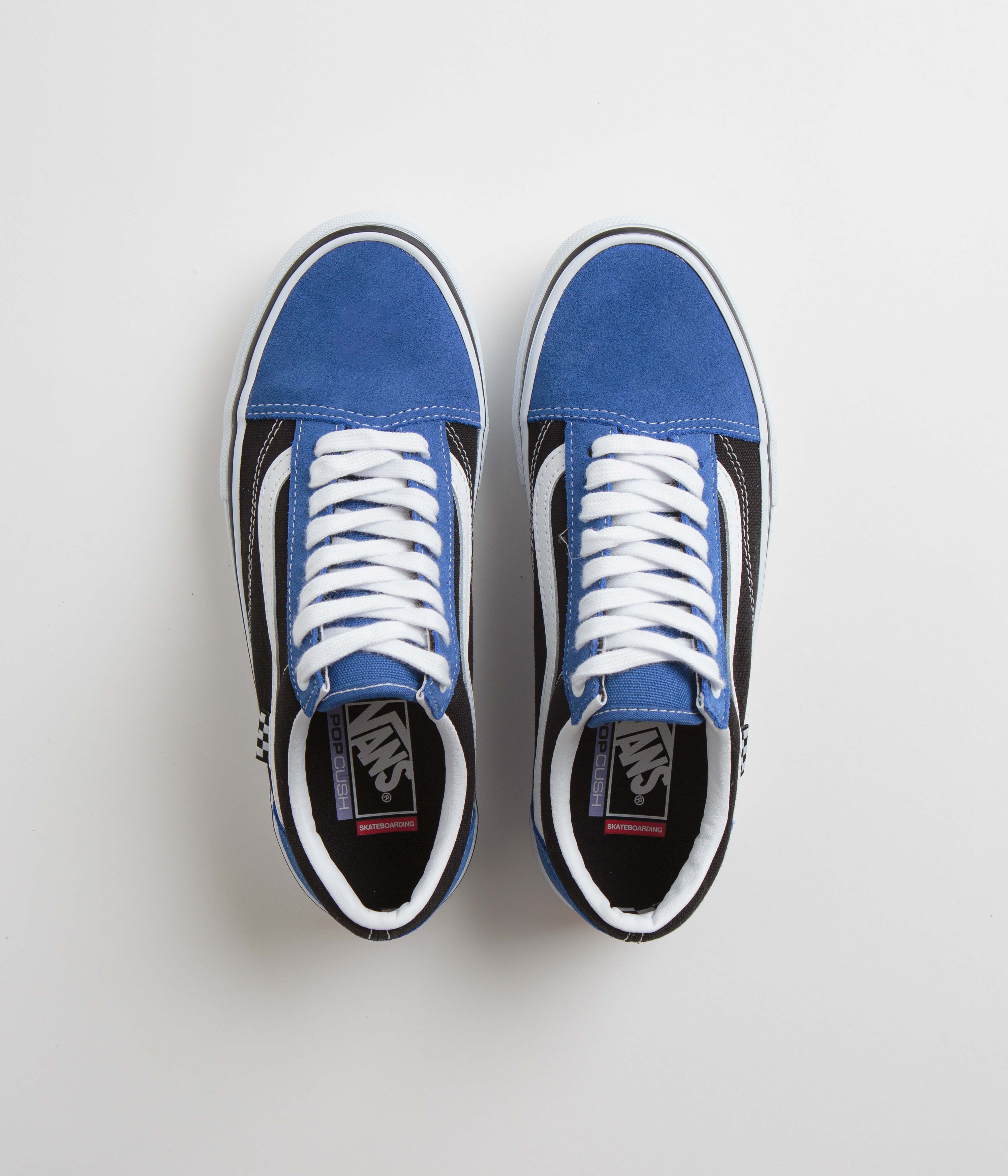 Vans Skate Old Skool Shoes - Blue / Black / White - Image 7