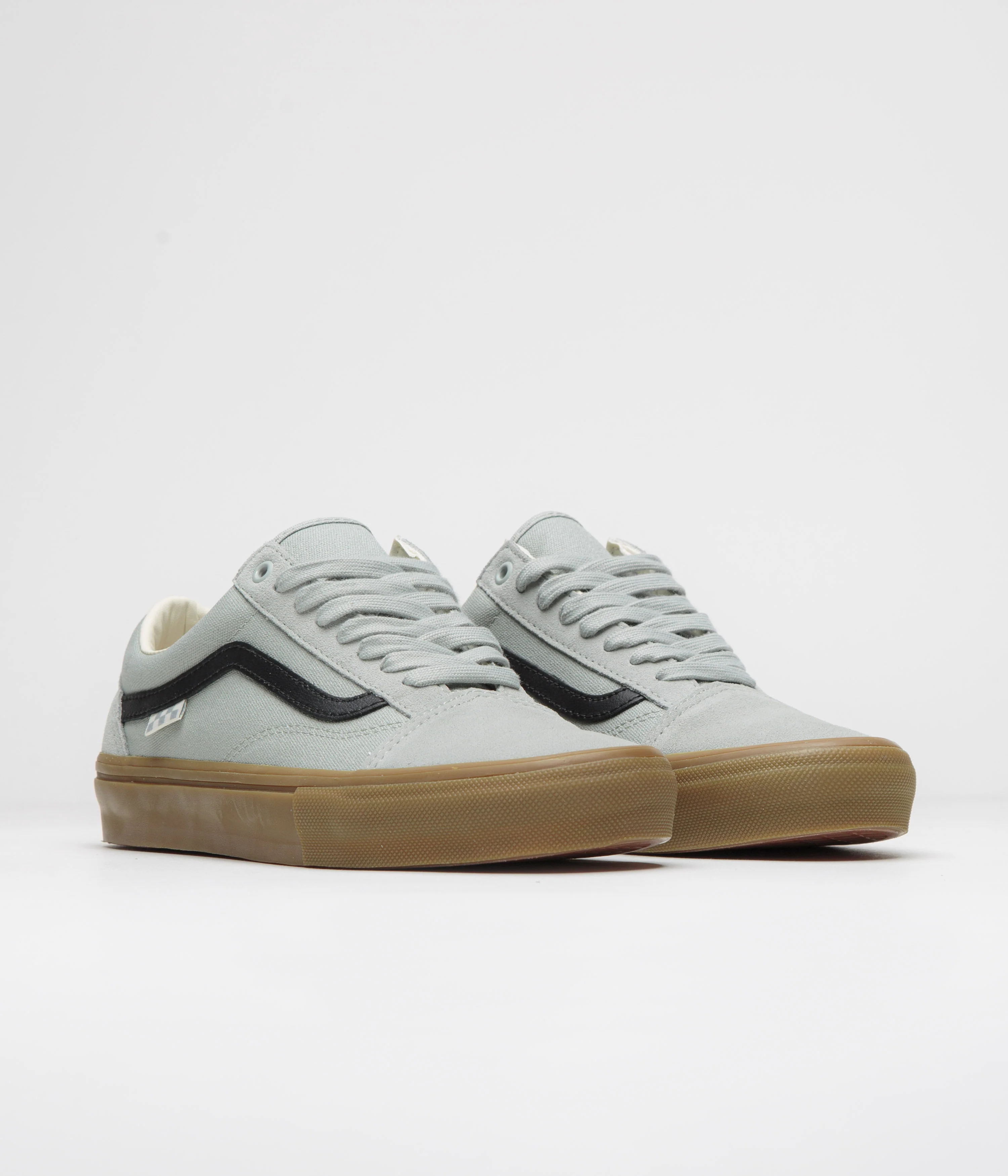 Vans Skate Old Skool Shoes - Grey / Gum - Image 2