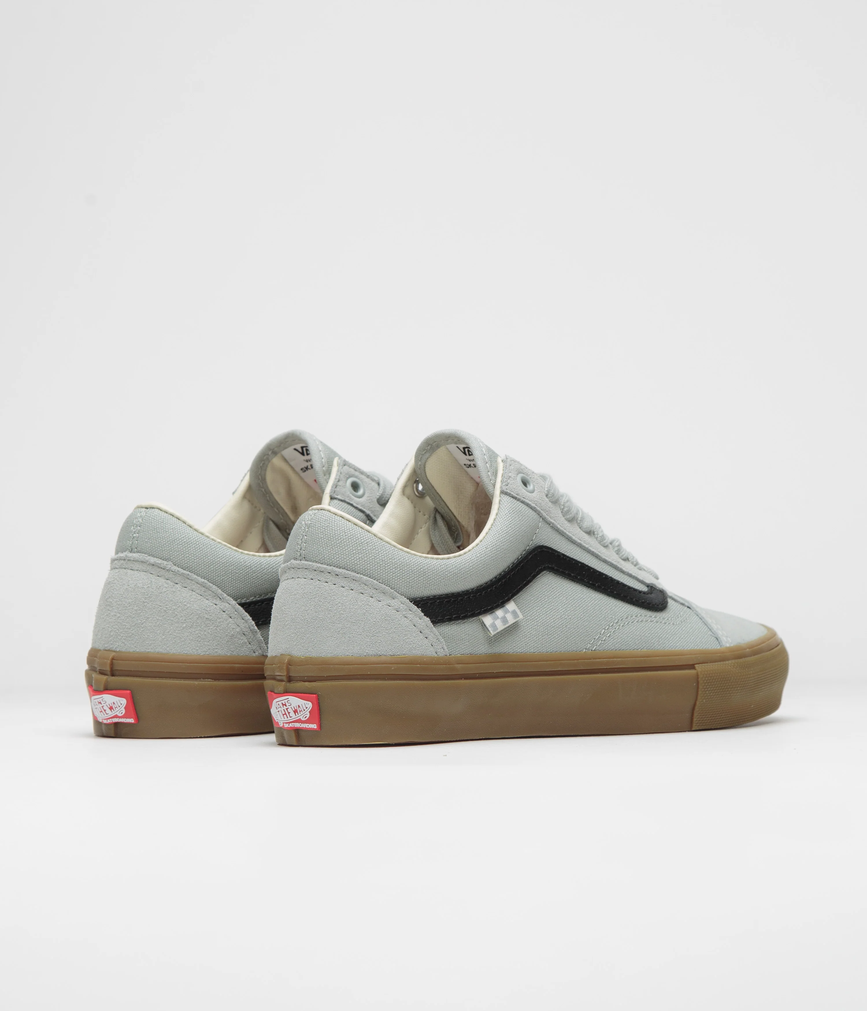 Vans Skate Old Skool Shoes - Grey / Gum - Image 4