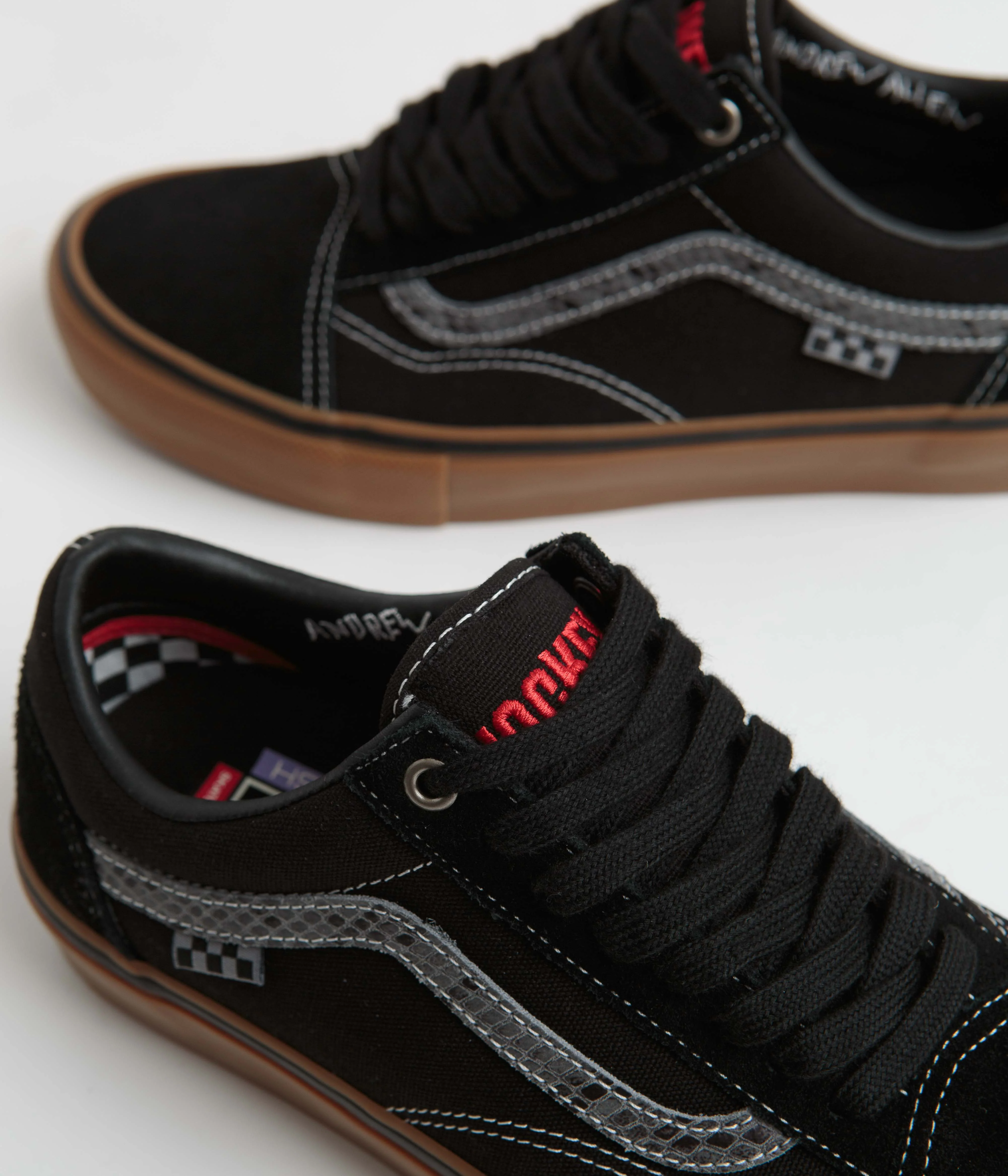 Vans Skate Old Skool Shoes - (Hockey Skateboards) Black / Snake - Image 3