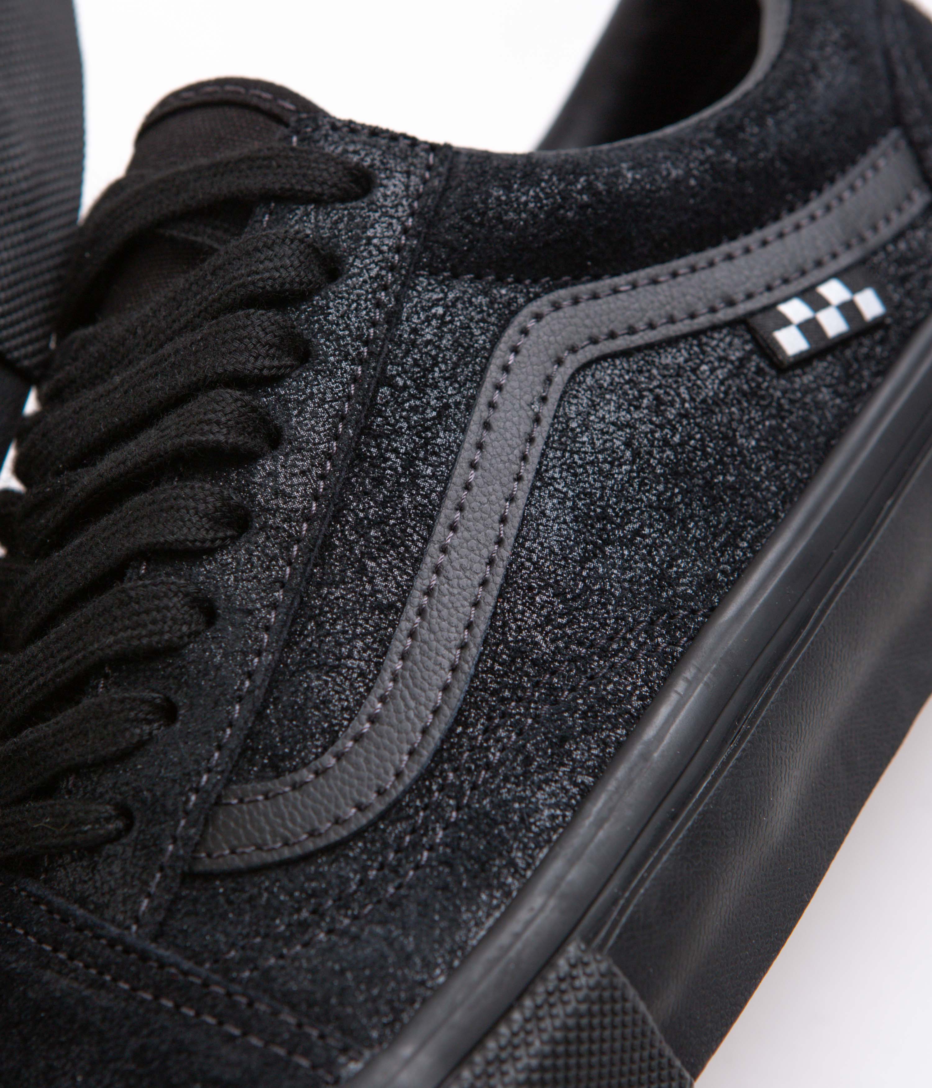 Vans Skate Old Skool Shoes - Metallic Black / Smoke - Image 3
