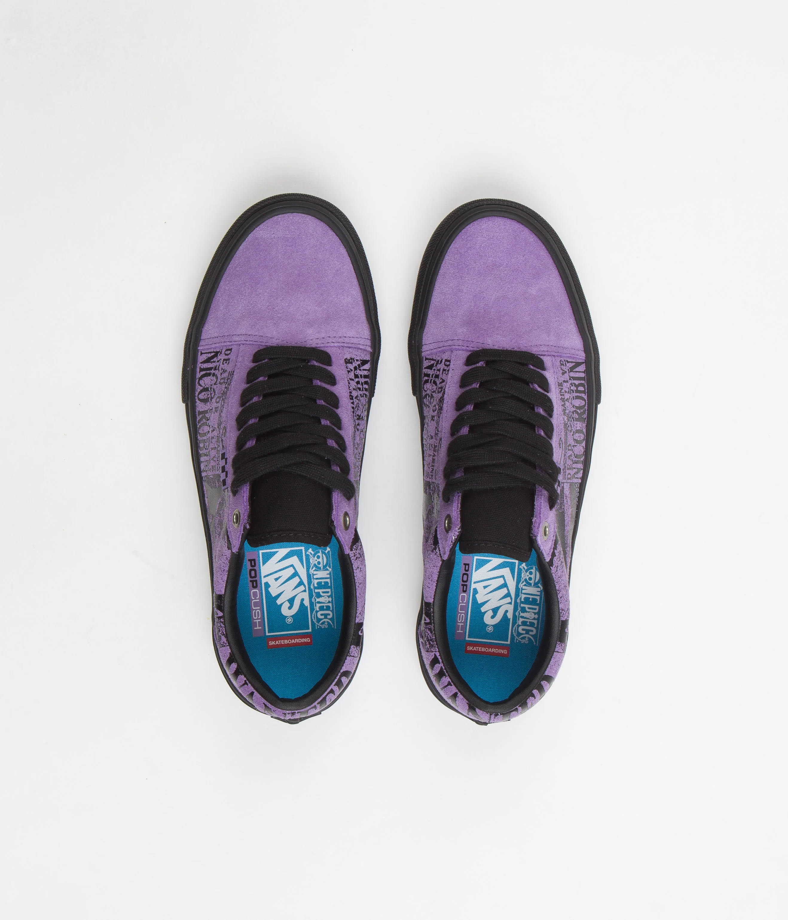 Vans Skate Old Skool Shoes - (One Piece Wanted Nico) Robin Purple - Image 7