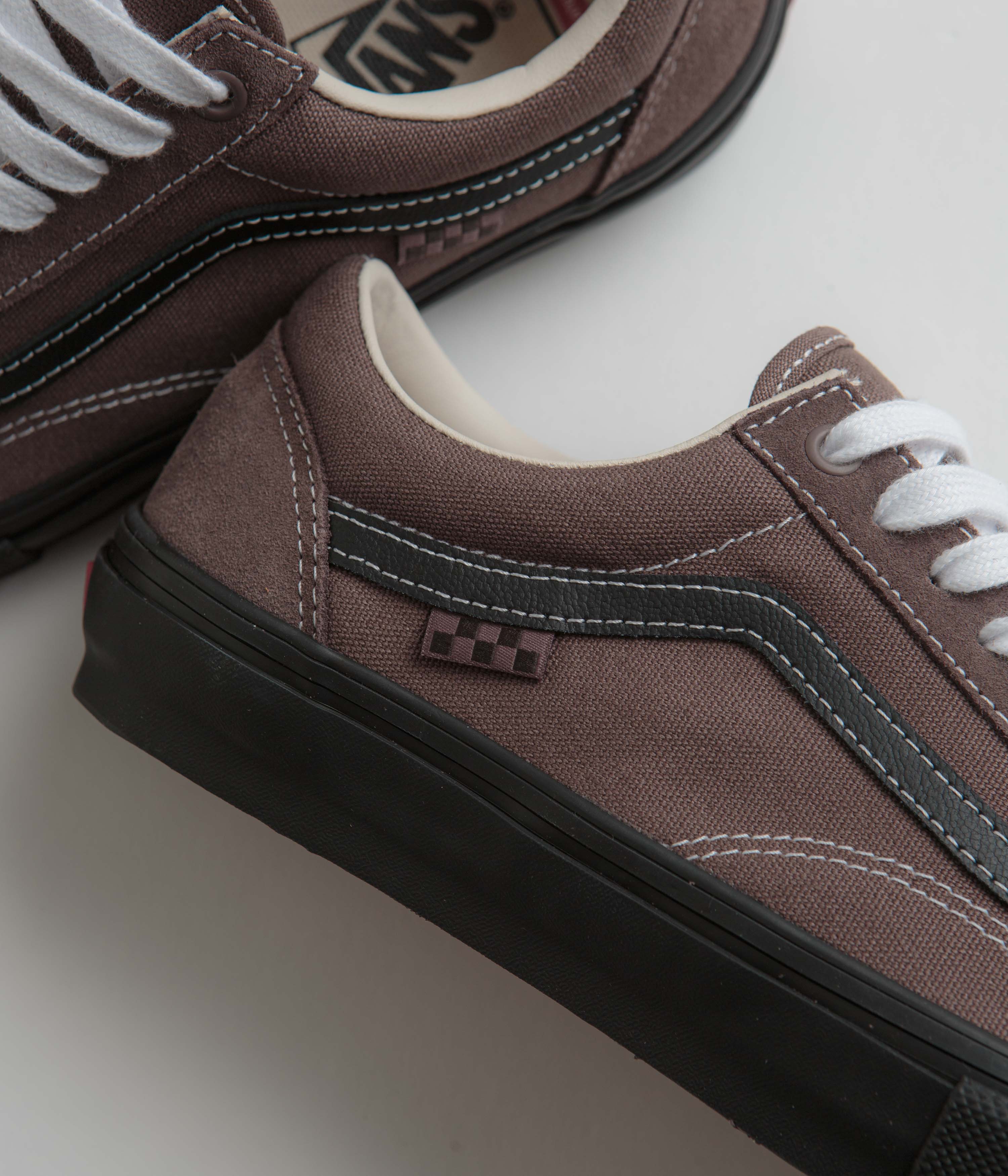 Vans Skate Old Skool Shoes - Taupe - Image 3