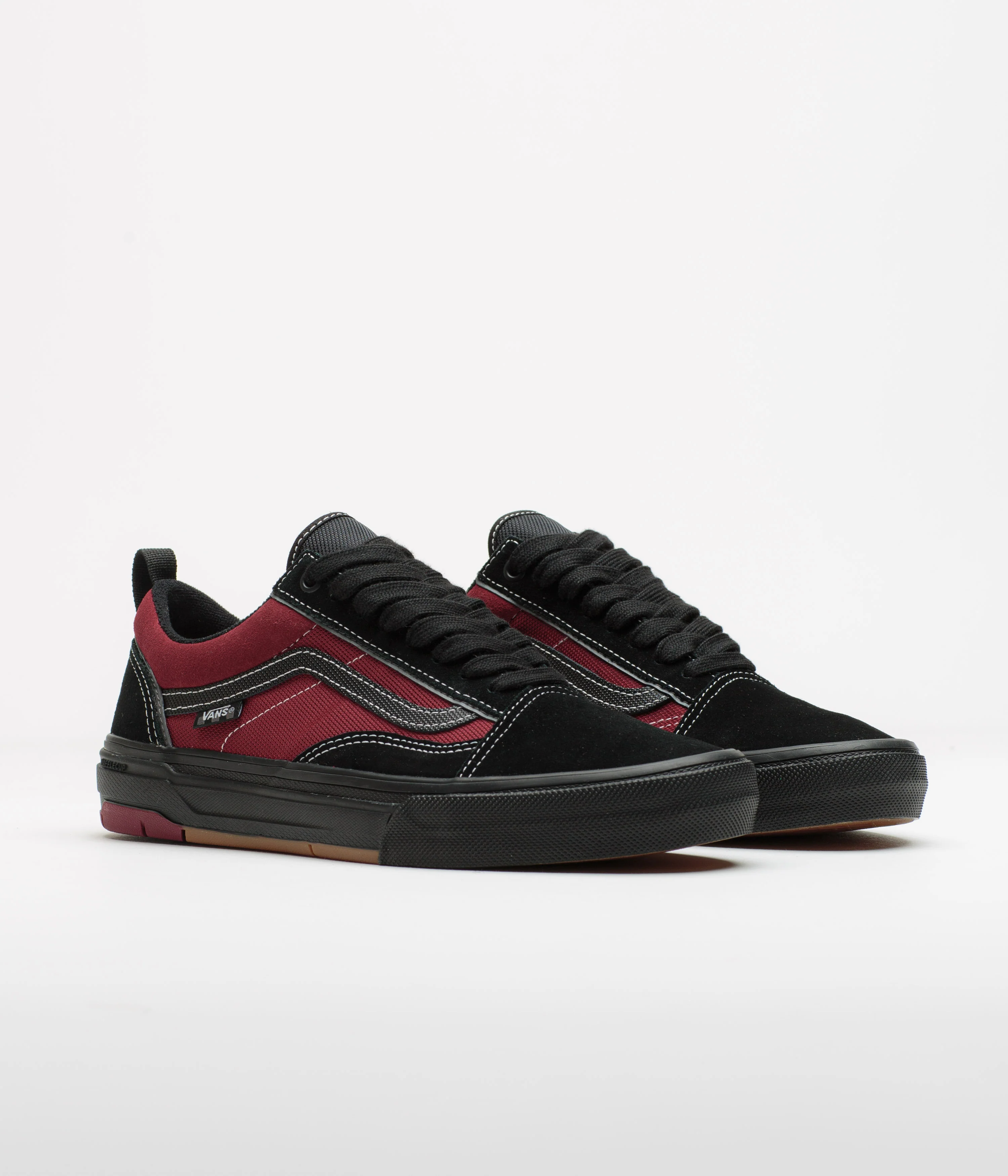 Vans Skate Old Skool Wafflecup Shoes - Black / Red - Image 2