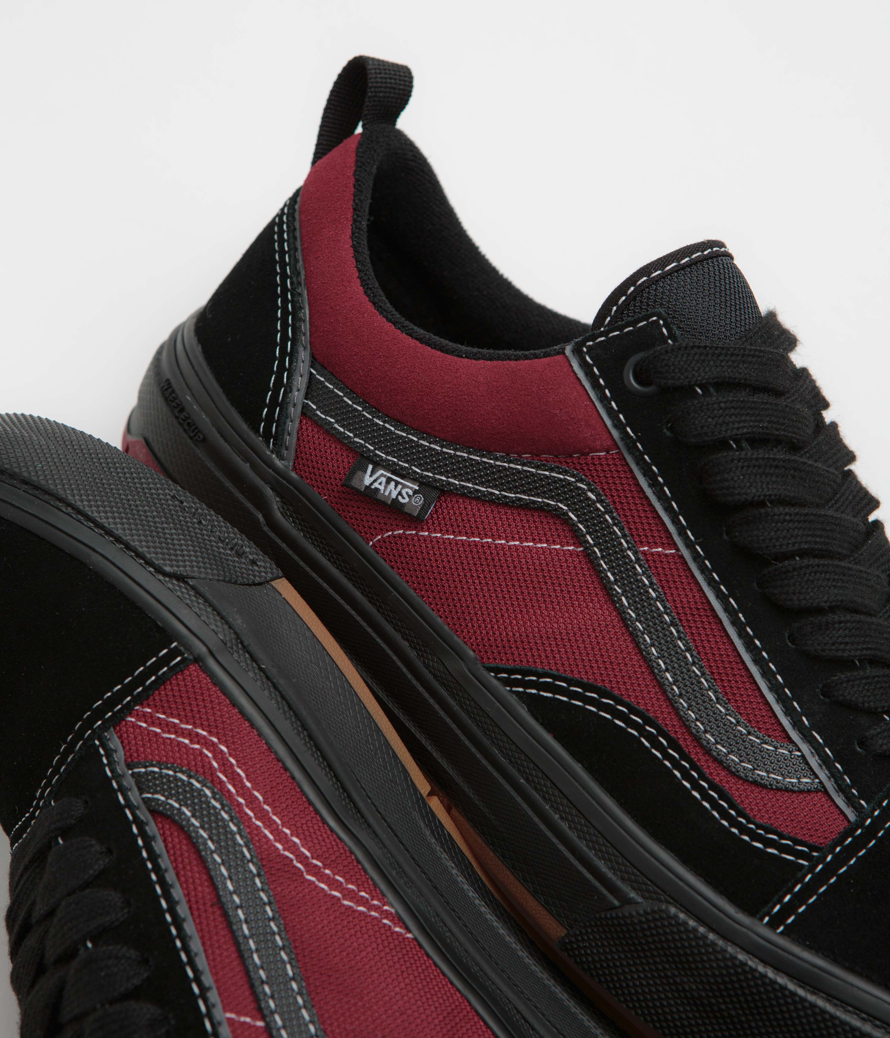Vans Skate Old Skool Wafflecup Shoes - Black / Red - Image 3