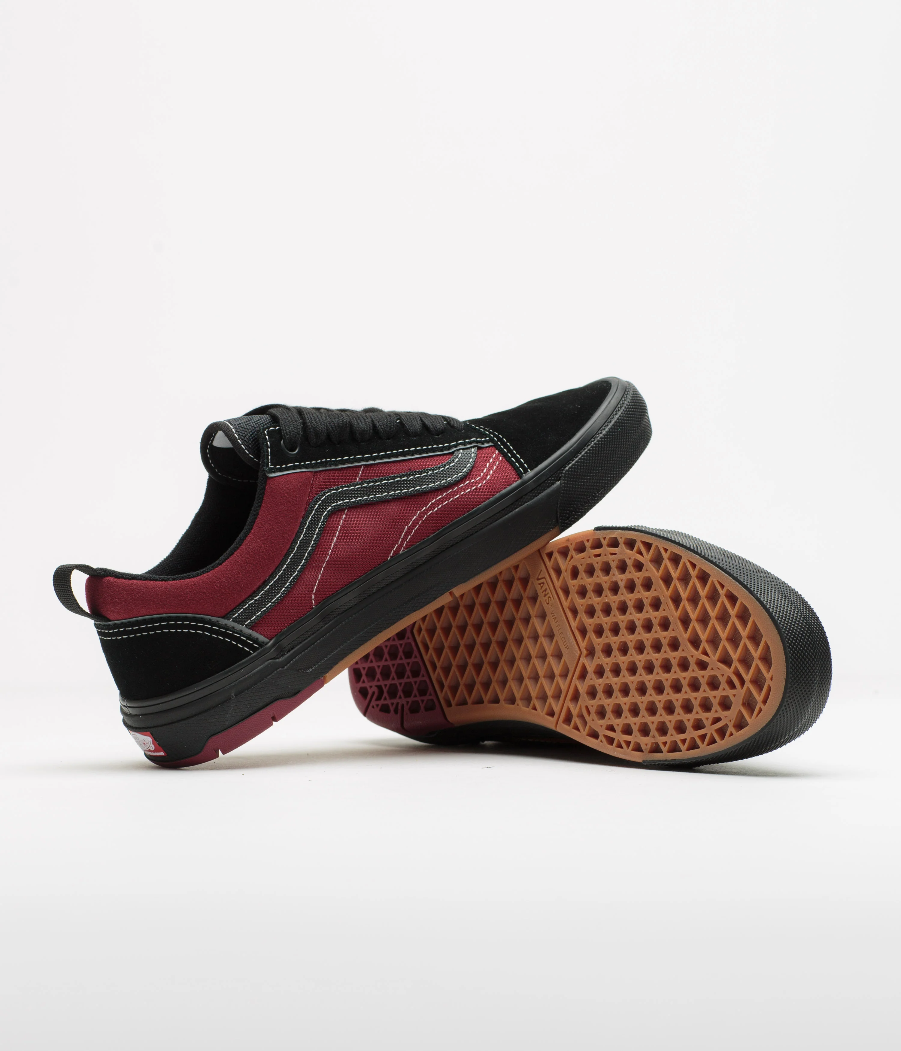 Vans Skate Old Skool Wafflecup Shoes - Black / Red - Image 5