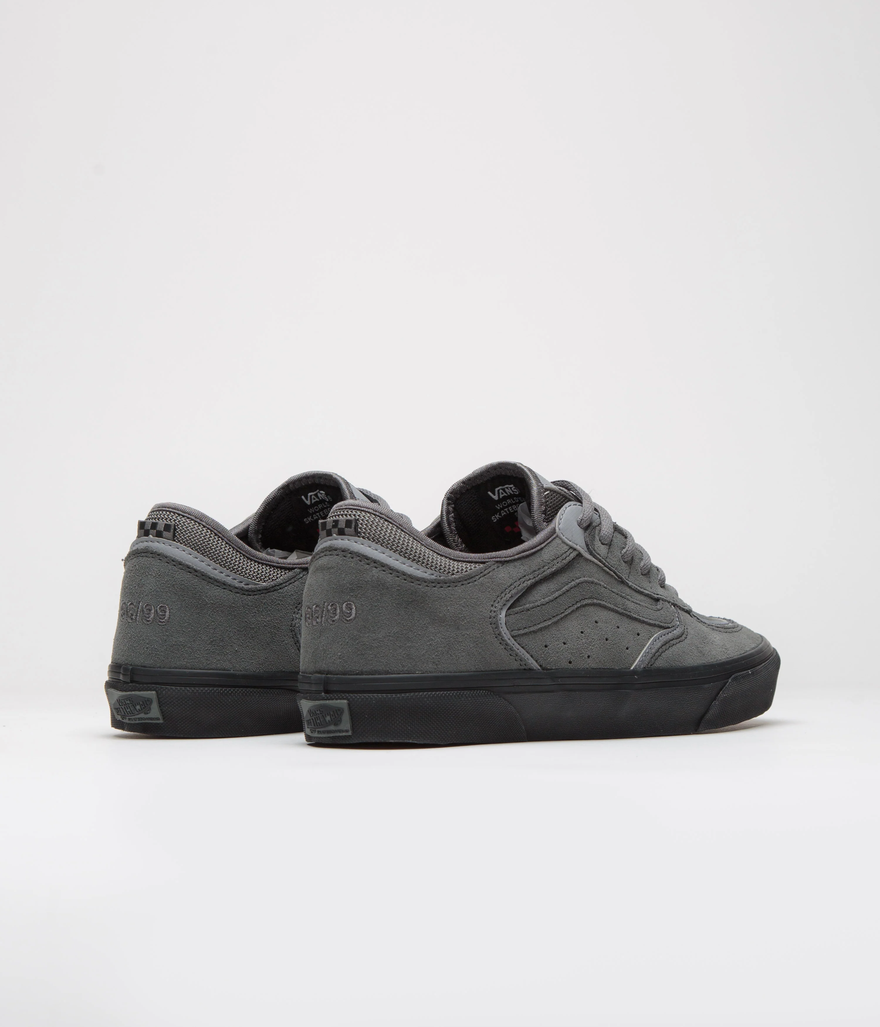 Vans Skate Rowley Shoes - Suede Charcoal / Black - Image 4