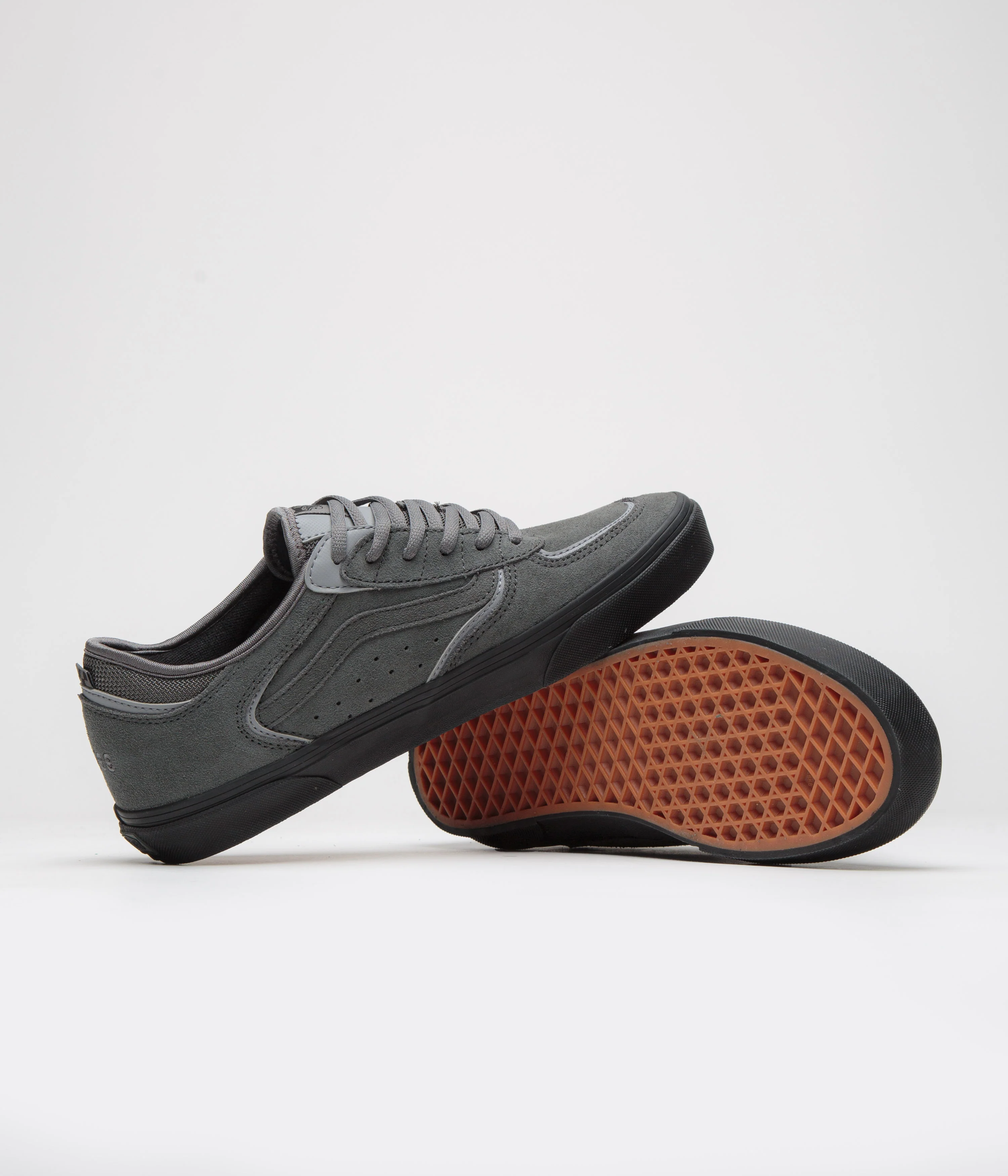 Vans Skate Rowley Shoes - Suede Charcoal / Black - Image 5